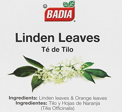 Organic Linden Tea Bags by Badia | 100 Count | Herbal Tea for Relaxation & Sleep | Perfect for Stress Relief & Nighttime Routine