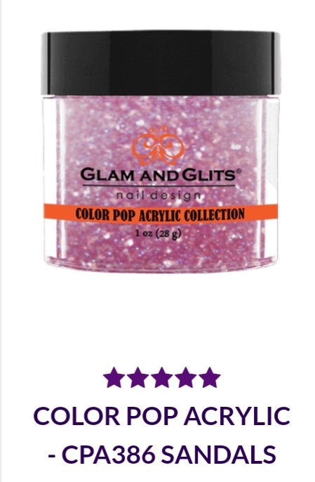 GLAM AND GLITS COLOR POP COLLECTIONS CPA386 1 oz Sandals - Perfect for Summer Beach Parties, Poolside Lounging & Fashionable Outfits