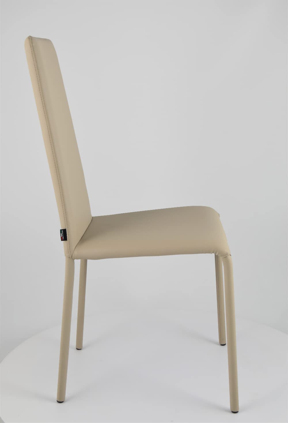TommyChairs Sophie Lux Dining Chair - Steel Frame Upholstered in Linen Polyurethane for Kitchen, Dining Room, Bar & Restaurant - Comfortable & Durable Seating Solution for Home Decor and Commercial Use