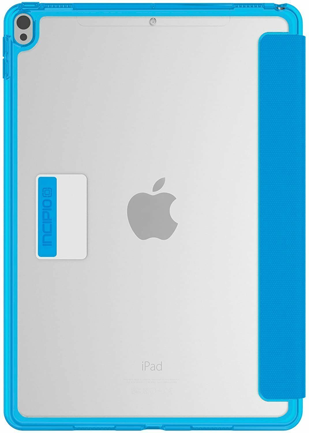 Incipio Octane Pure Folio Case Stand for iPad Air Pro 10.5 (2017 Model) - Clear Cyan Protective Cover with Kickstand | Perfect for Work, Travel & Entertainment