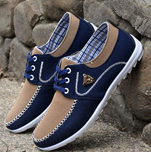 Men's Casual Canvas Shoes - Breathable Flat Jogging & Driving Sneakers for Everyday Wear | Perfect for Walking, Running Errands and Road Trips