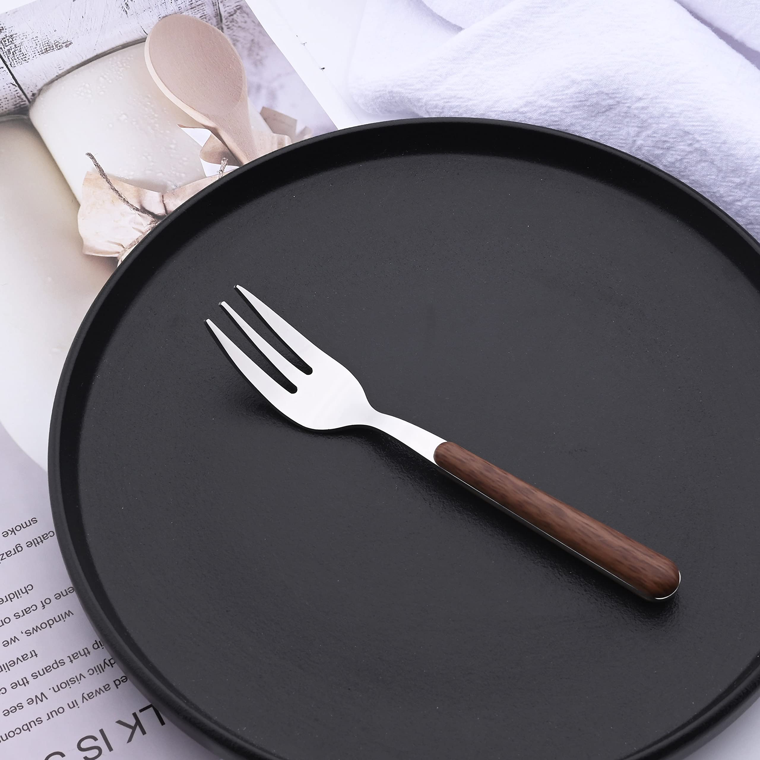 10-Piece Stainless Steel Appetizer Forks Set - 5.7
