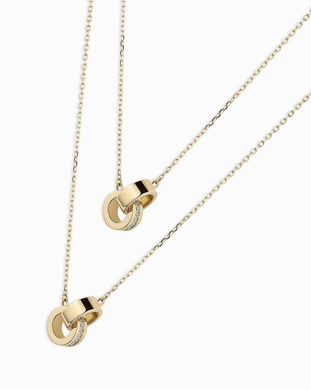 Diamond Bond Interlocking Rose Necklace - Elegant 14K Gold Plated Rose Pendant for Women | Perfect Gift for Anniversary, Valentine's Day & Romantic Occasions