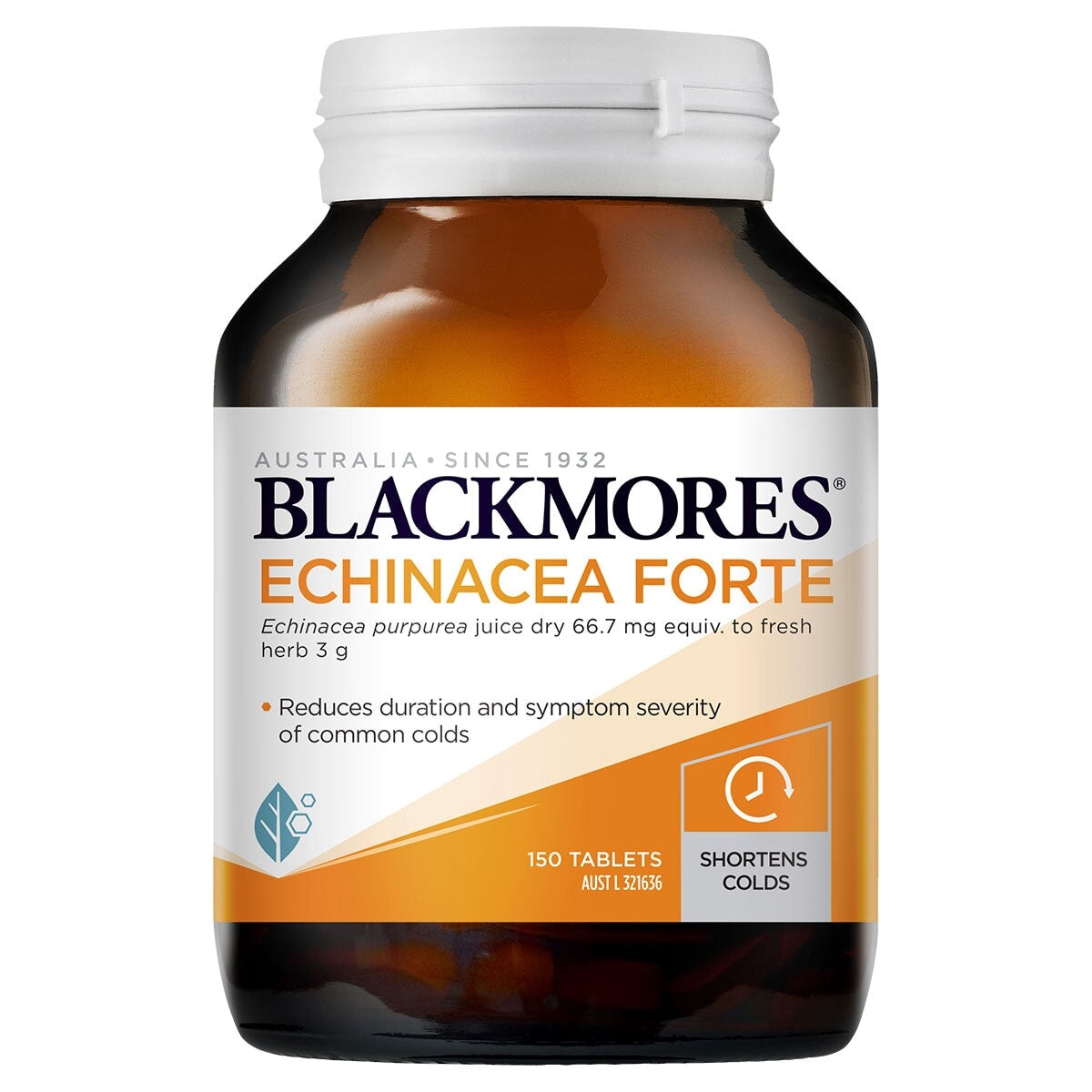 Blackmores Echinacea Forte Immune Support Supplement - Natural Herbal Remedy for Cold & Flu Relief - Boost Immunity for Adults & Kids - Perfect for Winter Wellness & Travel Protection
