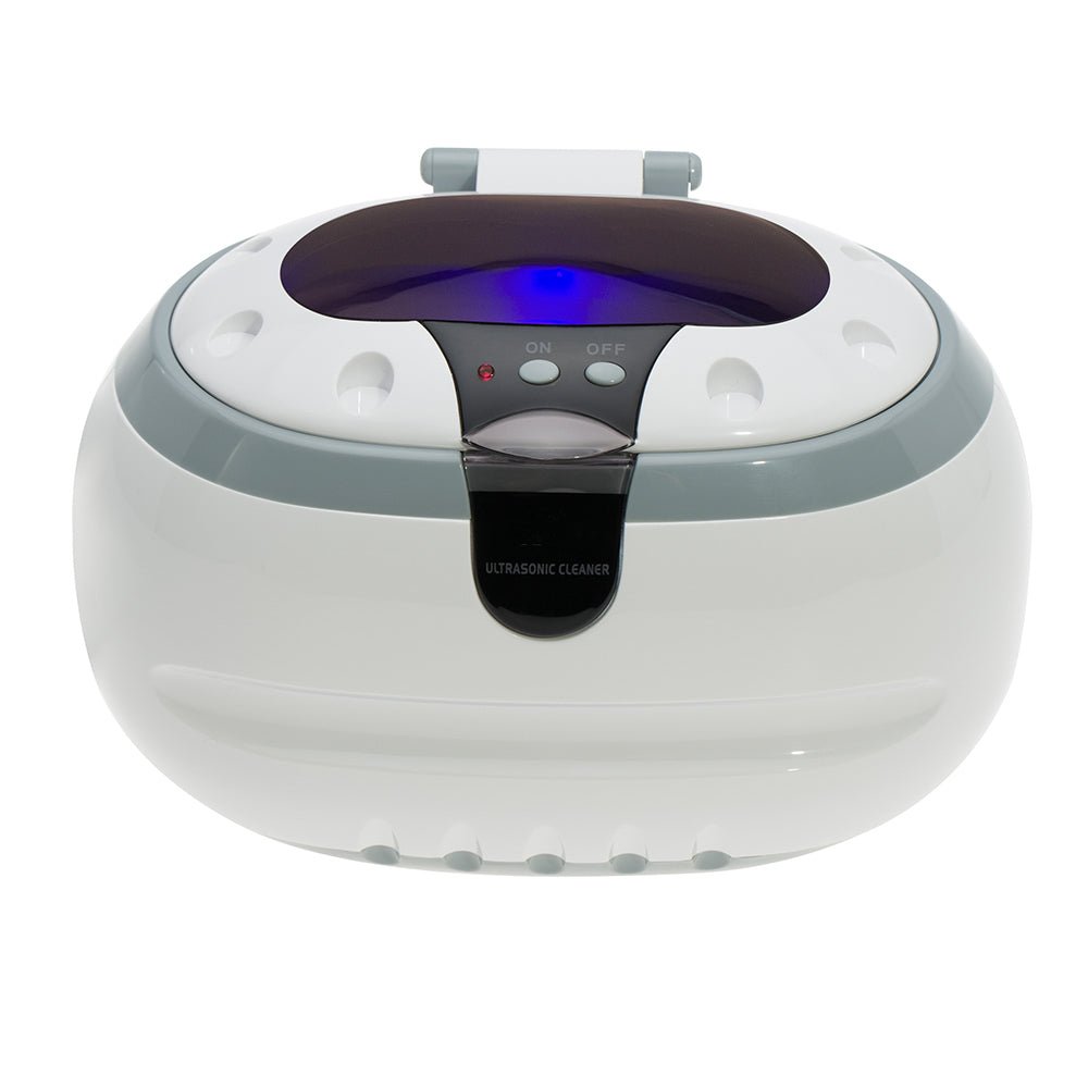 Mini Ultrasonic Cleaner with Stainless Steel Tank - 0.6L Capacity for Jewelry, Glasses, Dentures & Small Parts | Compact Cleaning Solution for Home & Office Use