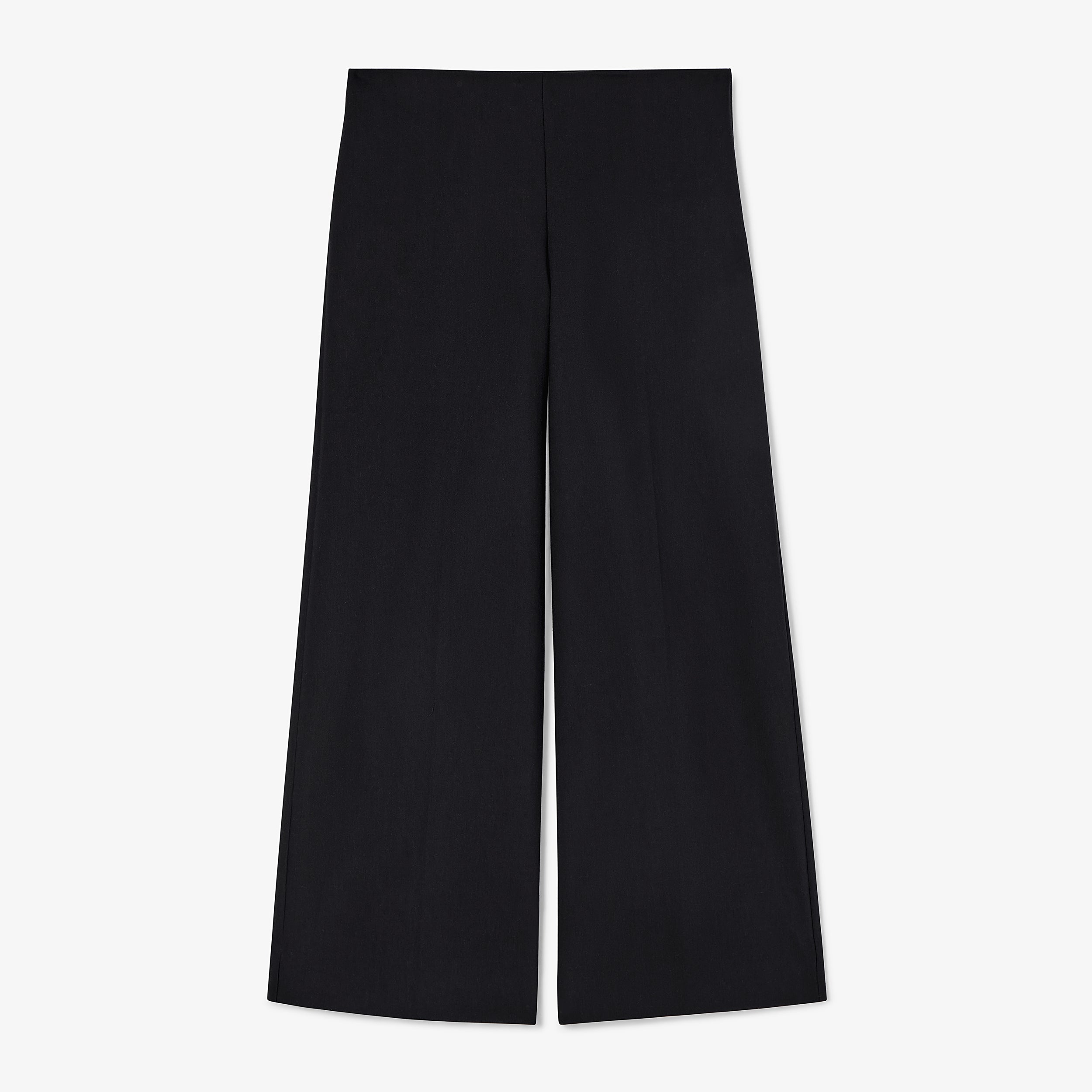Adler Eco PowerStretch Stretch Culotte Pants for Women - Comfortable & Sustainable Black High-Waisted Trousers | Perfect for Yoga, Office & Casual Wear