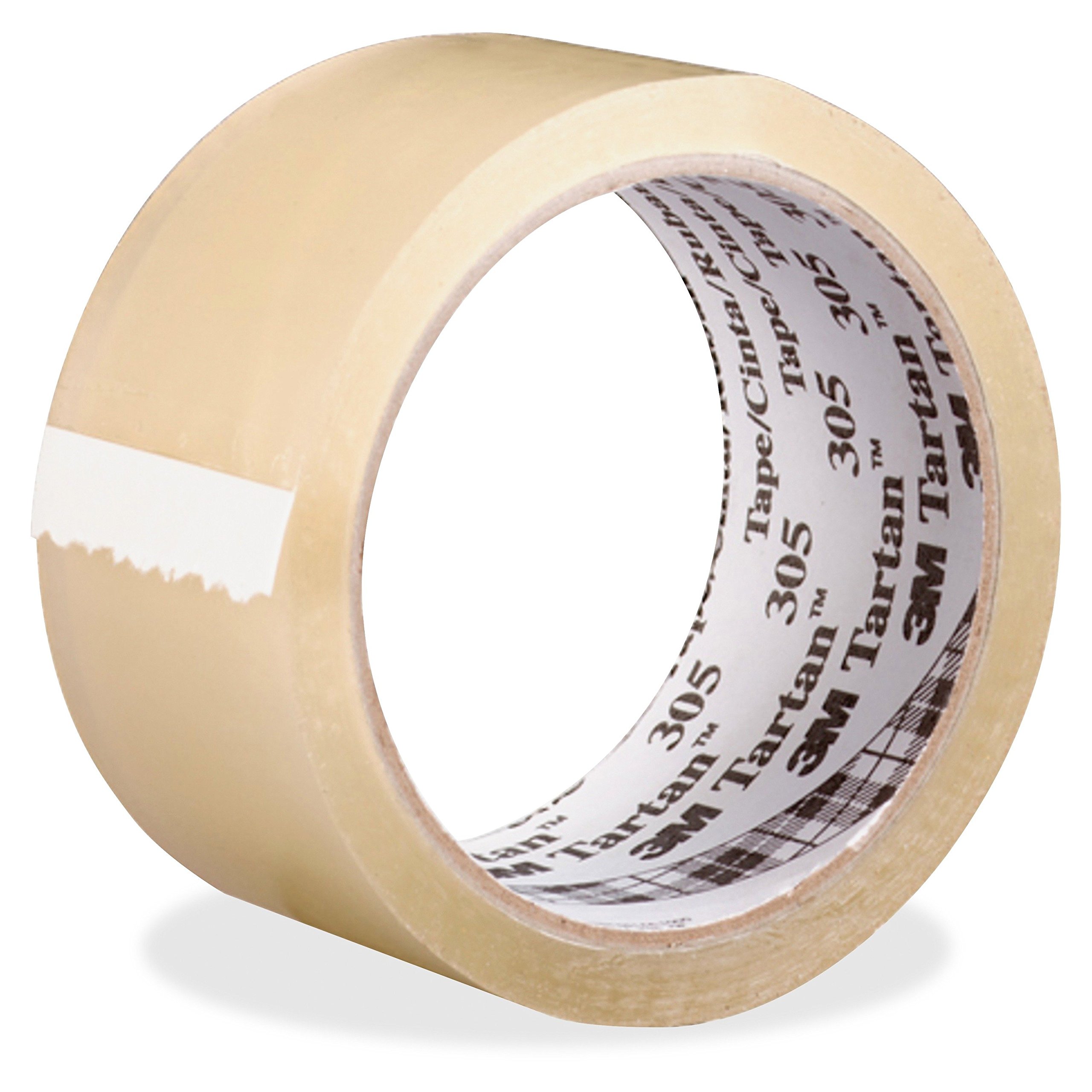 Box King T902305 3M 305 Carton Sealing Tape - 2 Inch x 110 Yard Clear Packing Tape for Shipping, Moving & Storage - Heavy Duty Adhesive for Secure Box Sealing