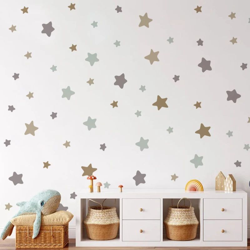 Adorable Cartoon Nursery Wall Stickers - Kids Room Decor Decals for Baby Boy & Girl Bedroom - Perfect for Nursery, Playroom & Children's Birthday Party Decorations