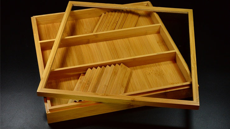 Carat Bamboo 12 Deck Display Stand - Premium Wooden Card Holder for Magic Tricks, Poker & Collectible Trading Cards | Perfect for Game Nights, Magic Shows & Retail Displays
