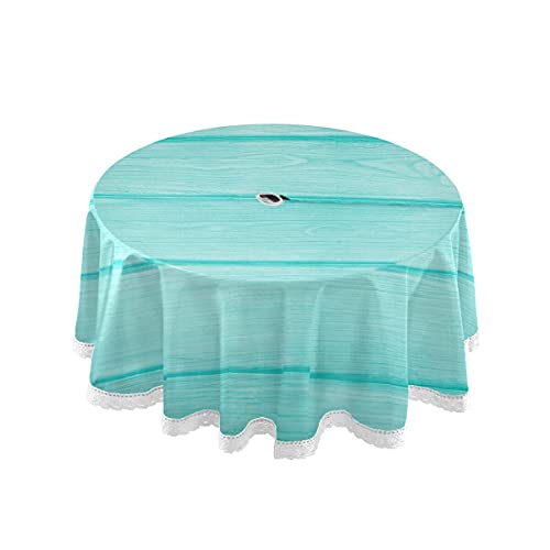 Turquoise Blue Wood