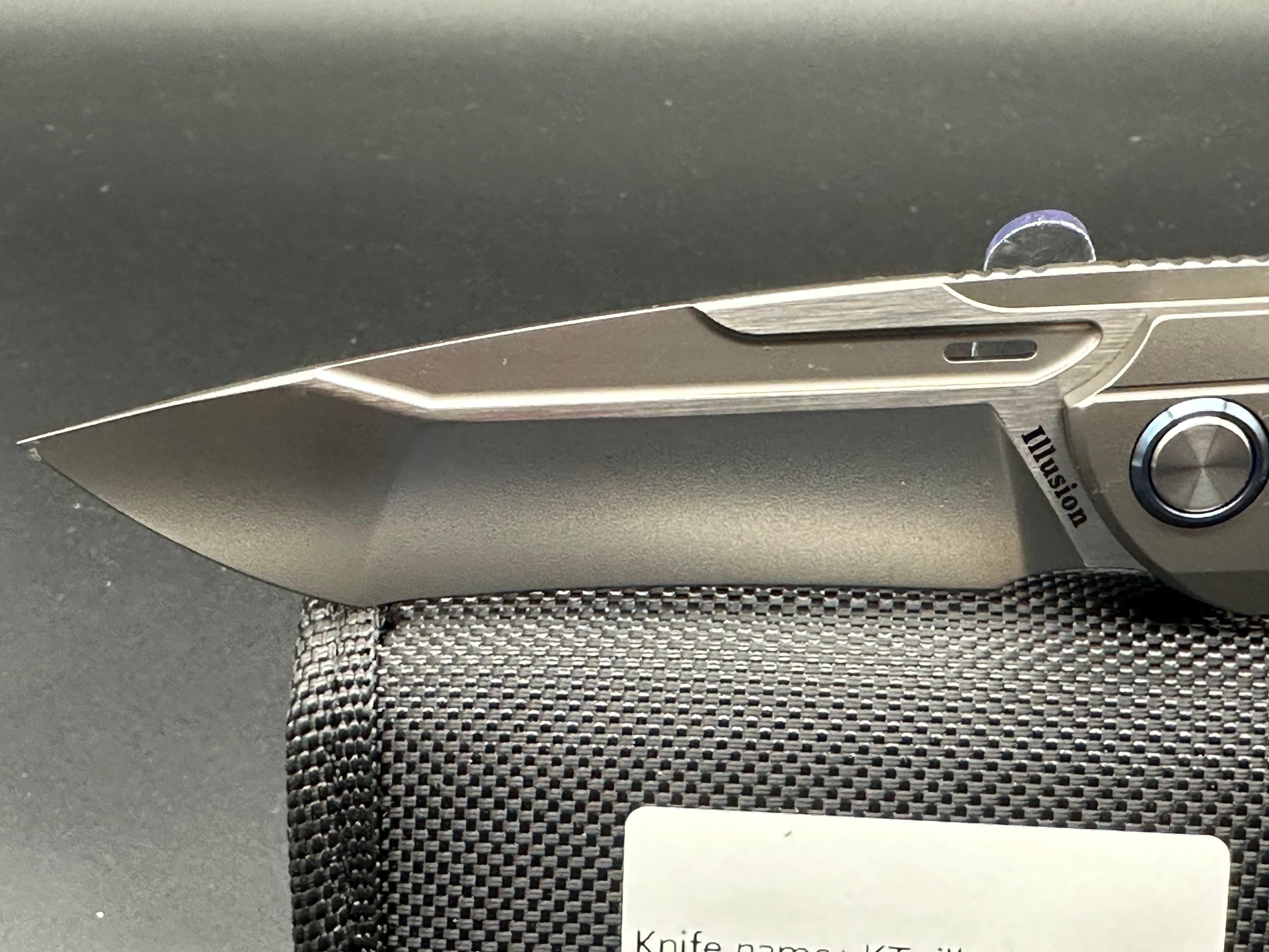 Premium Ketuo Illusion Titanium Folding Knife with M390 Super Steel Blade - EDC, Outdoor Survival, Camping & Tactical Use