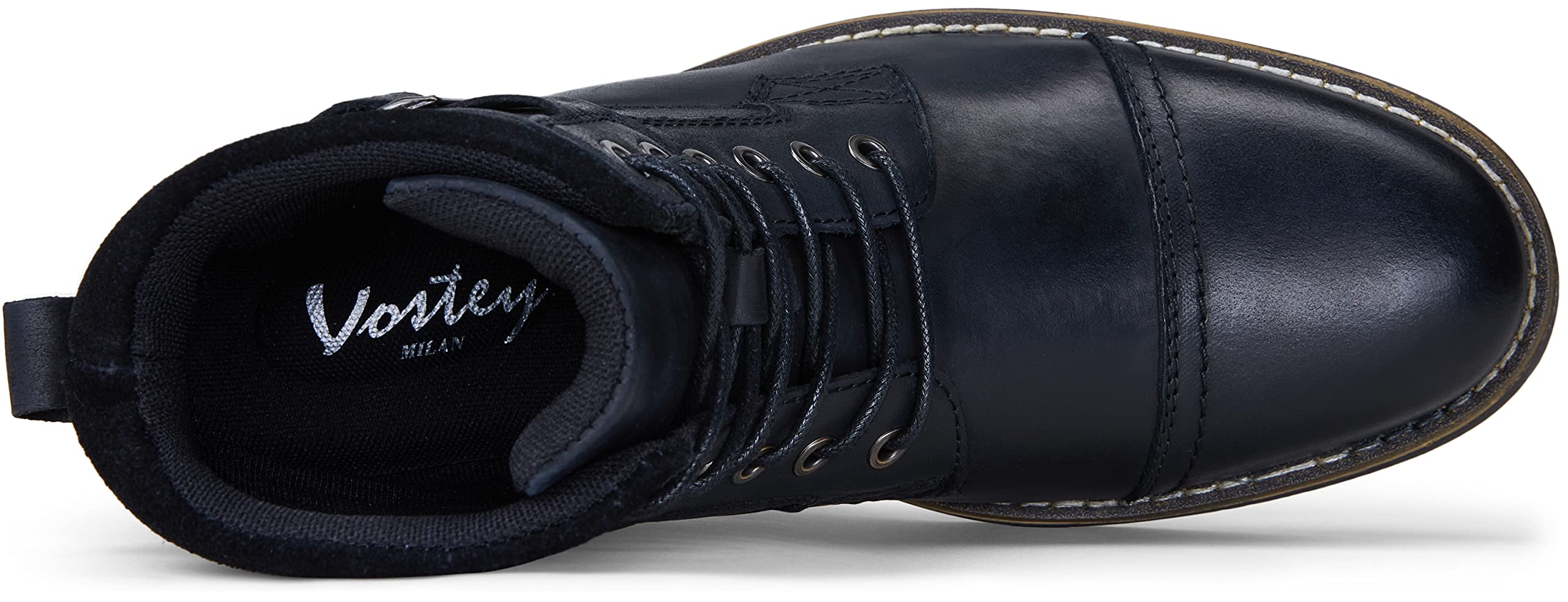 Vostey Men's Casual Motorcycle Combat Ankle Dress Boots - Stylish & Durable Footwear for Riding, Work & Everyday Wear