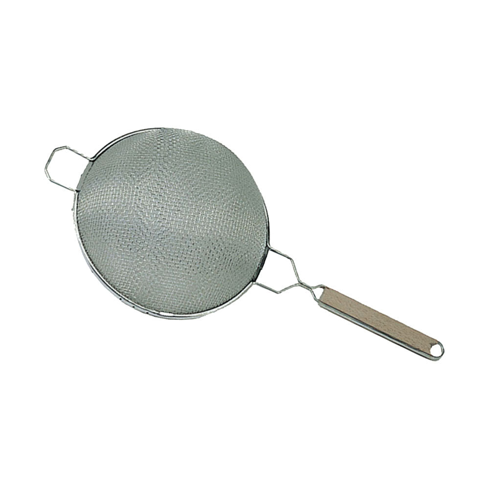 Premium Double Mesh Stainless Steel Strainer - Fine 10.25 Inch Kitchen Sieve for Sifting Flour, Straining Tea, Washing Berries & Vegetables
