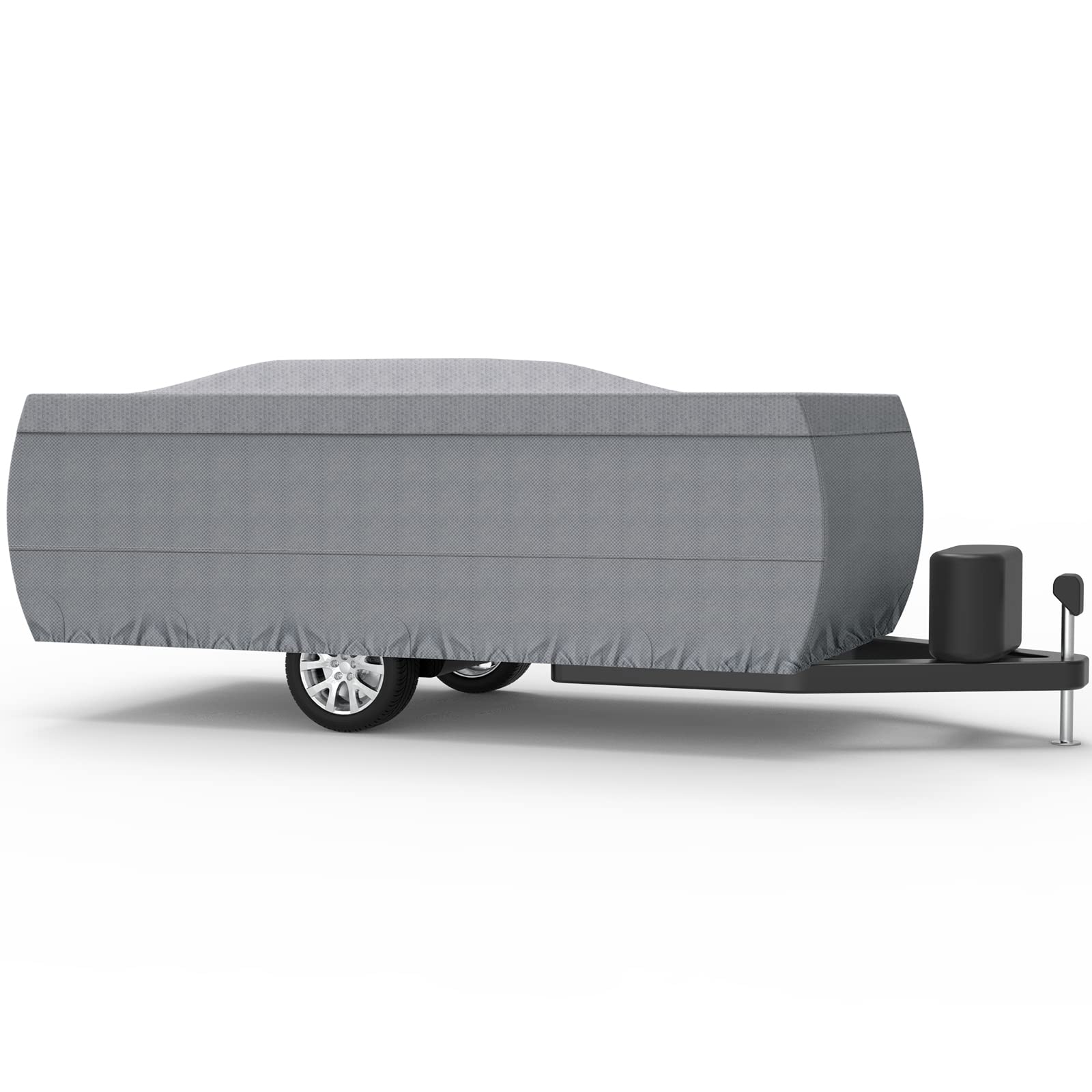 Xgear Upgraded 5-Layer Pop-Up Camper Cover - Breathable Ripstop Fabric with UV Protection - Fits 14'-16' RVs - Perfect for Outdoor Storage & Travel Protection