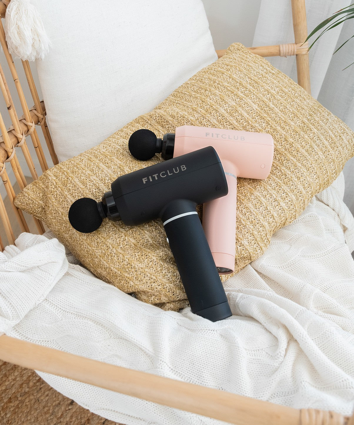 FitClub Deep Tissue Massage Gun for Muscle Recovery - Portable Percussion Therapy Device for Athletes, Gym Workouts & Pain Relief at Home