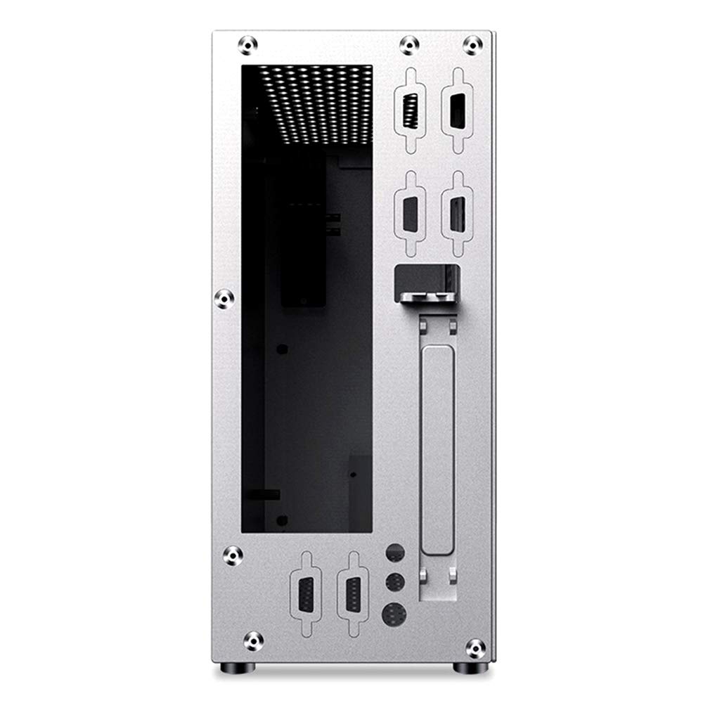 Compact ITX Mini PC Case - All Aluminum, Soft PCIE Single Slot, HTPC & Desktop Computer Chassis for Home Theater & Gaming Setup