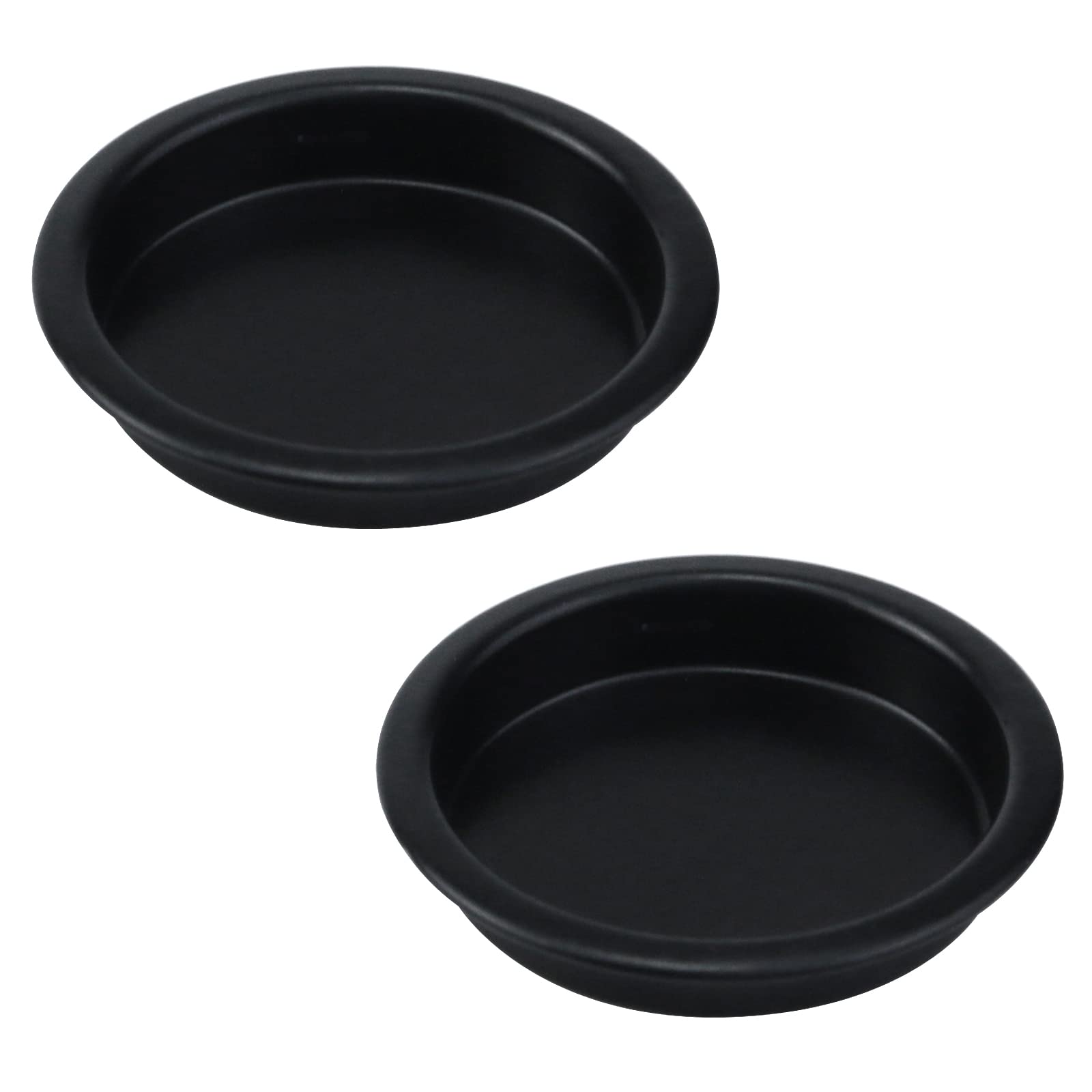2-Pack Black Closet Door Finger Pulls 1.73