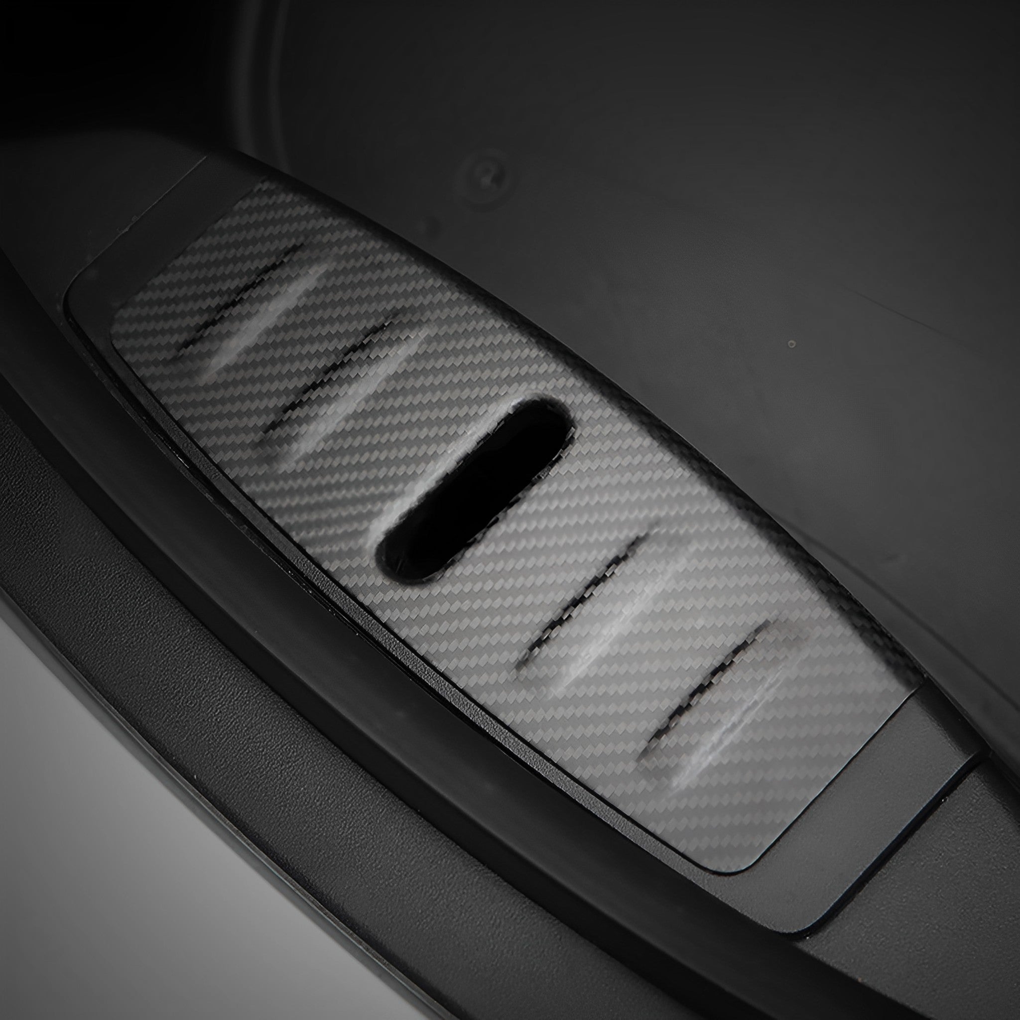 Premium Carbon Fiber Frunk Hood Lock Cover for Tesla Model 3 - Durable & Stylish Protection for Your Electric Vehicle - Perfect for Car Enthusiasts & Daily Commuters