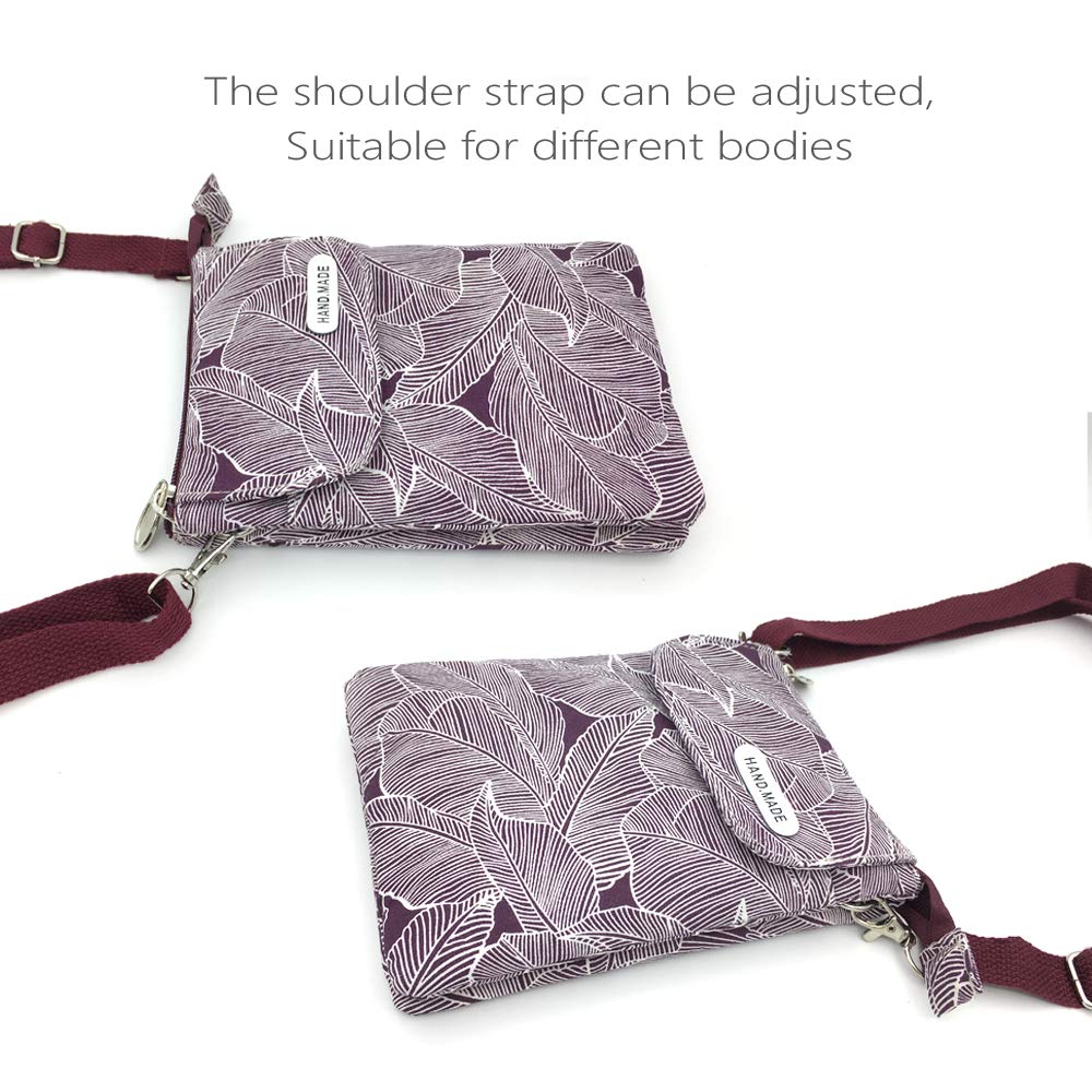 Spacious Canvas Crossbody Phone Purse for Women & Teens - Stylish Small Shoulder Strap Wallet Bag | Perfect for Travel, Shopping & Everyday Use