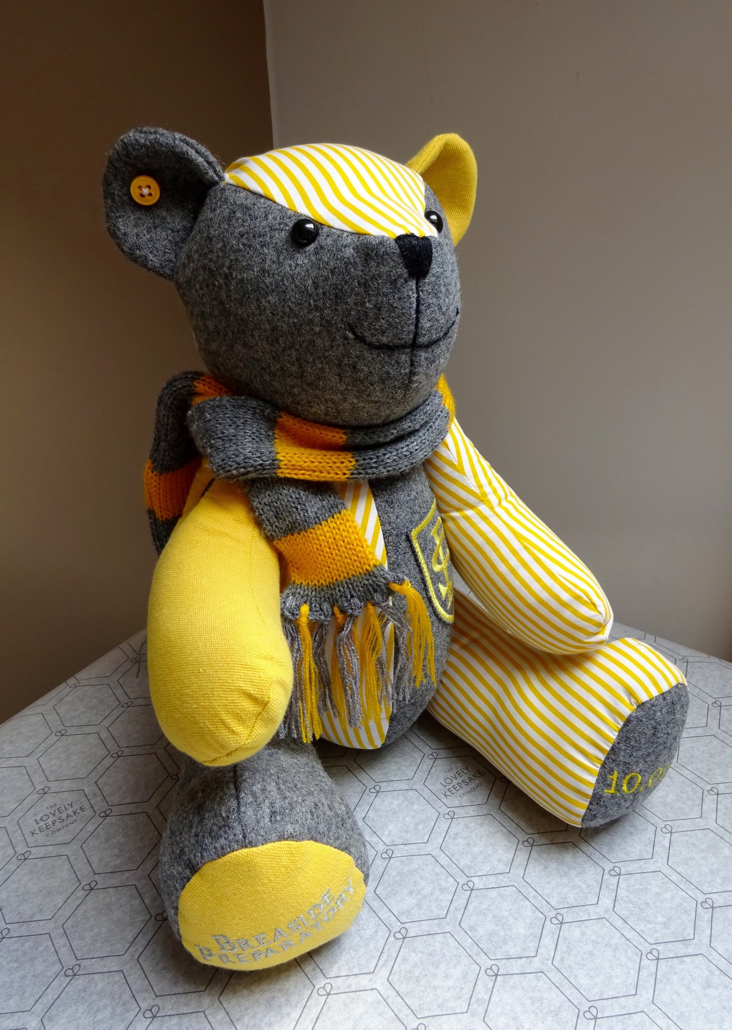 Custom Memory Bear Plush Toy - Personalized Keepsake for Graduates, School Leavers & Special Occasions | Perfect Gift for Graduation, Farewell & Cherished Memories