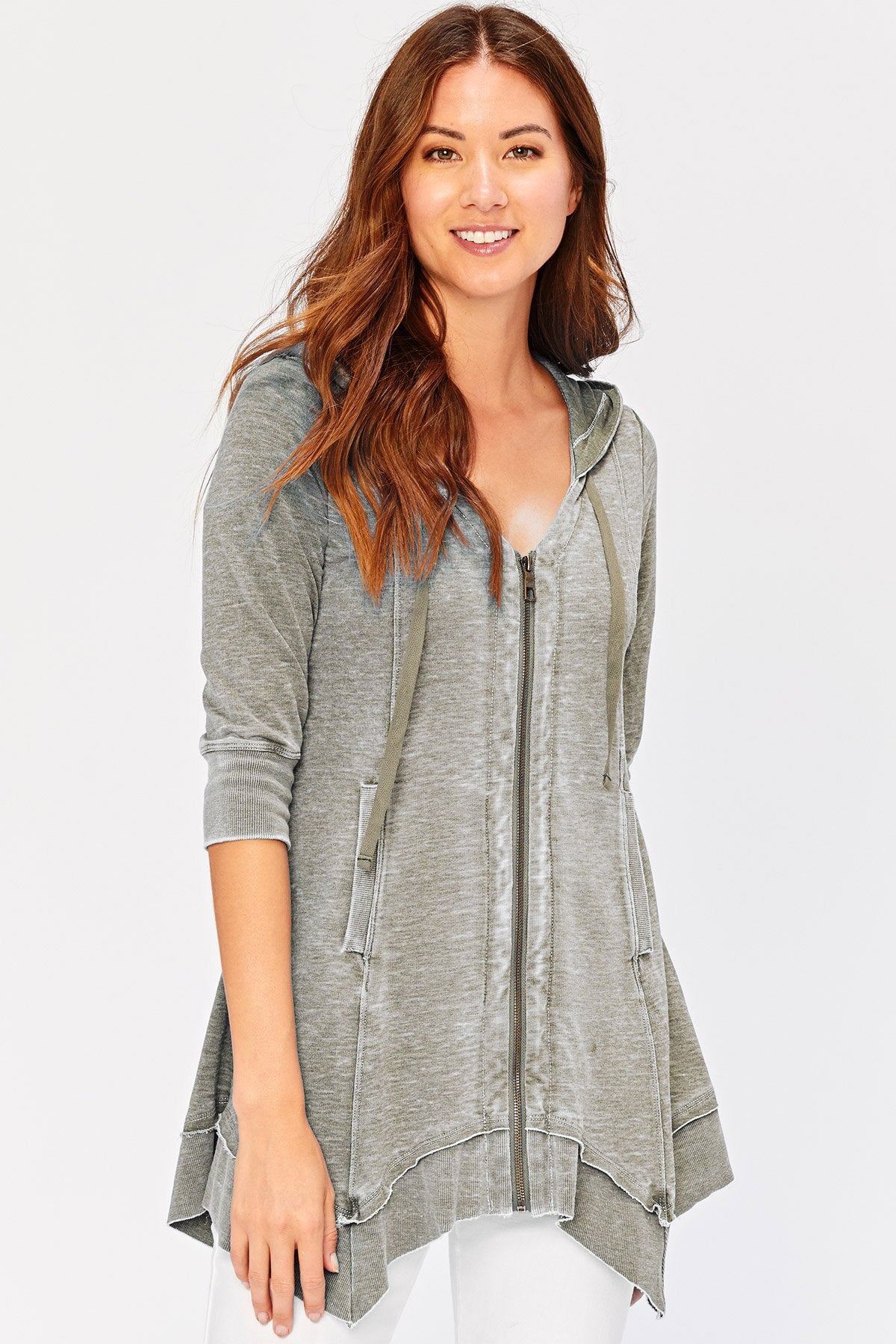 **Mercantile Burnout Jacket for Women - Stylish Distressed Denim Jacket with Vintage Wash - Perfect for Casual Outfits, Streetwear & Layering**
