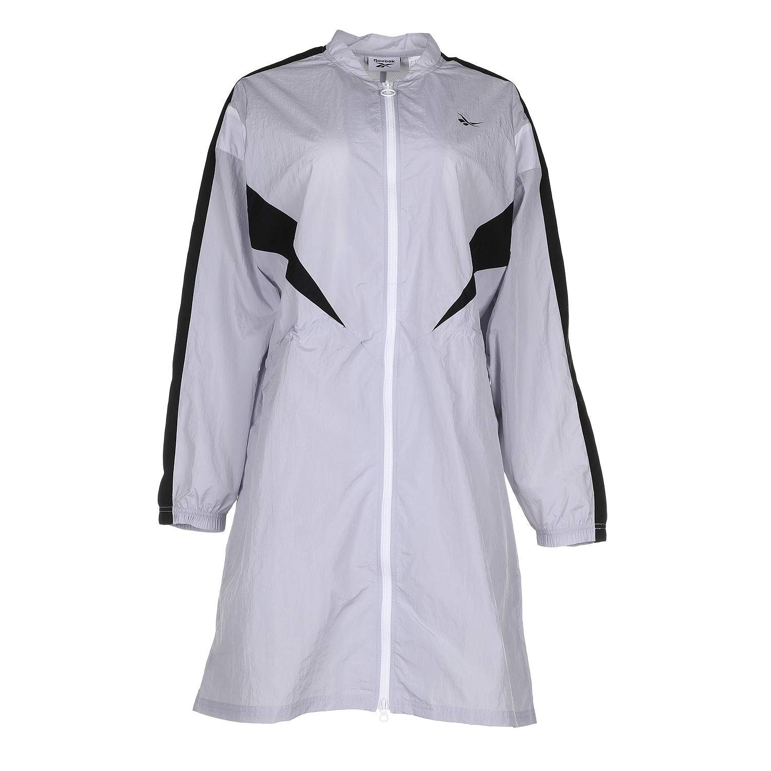 Reebok Women's Studio Long Woven Jacket - Lightweight Athletic Outerwear for Running, Yoga & Gym | Breathable Comfort for Active Lifestyles