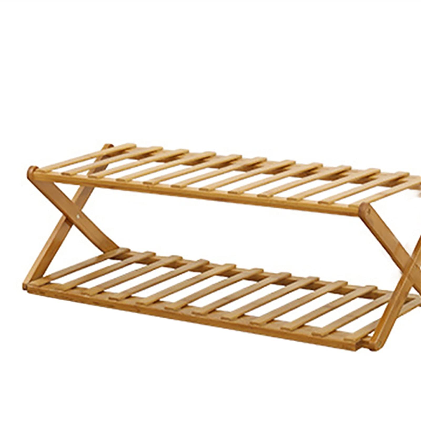 2/3 Tier Foldable Plant Stand Shelf & Shoe Rack Organizer - Space Saving Storage for Home, Garden, Patio, Balcony | Perfect for Indoor Plants, Shoe Organization & Small Space Decor (Color: 2 Tiers)