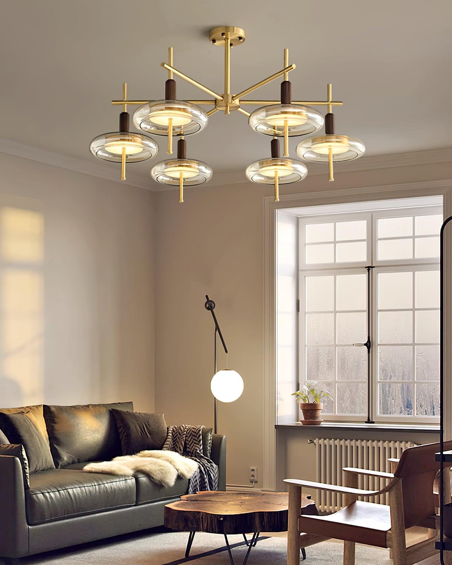 Redondo Chandelier - Modern Crystal Ceiling Light Fixture for Dining Room, Living Room & Bedroom Decor | Elegant Lighting for Home & Wedding Venues