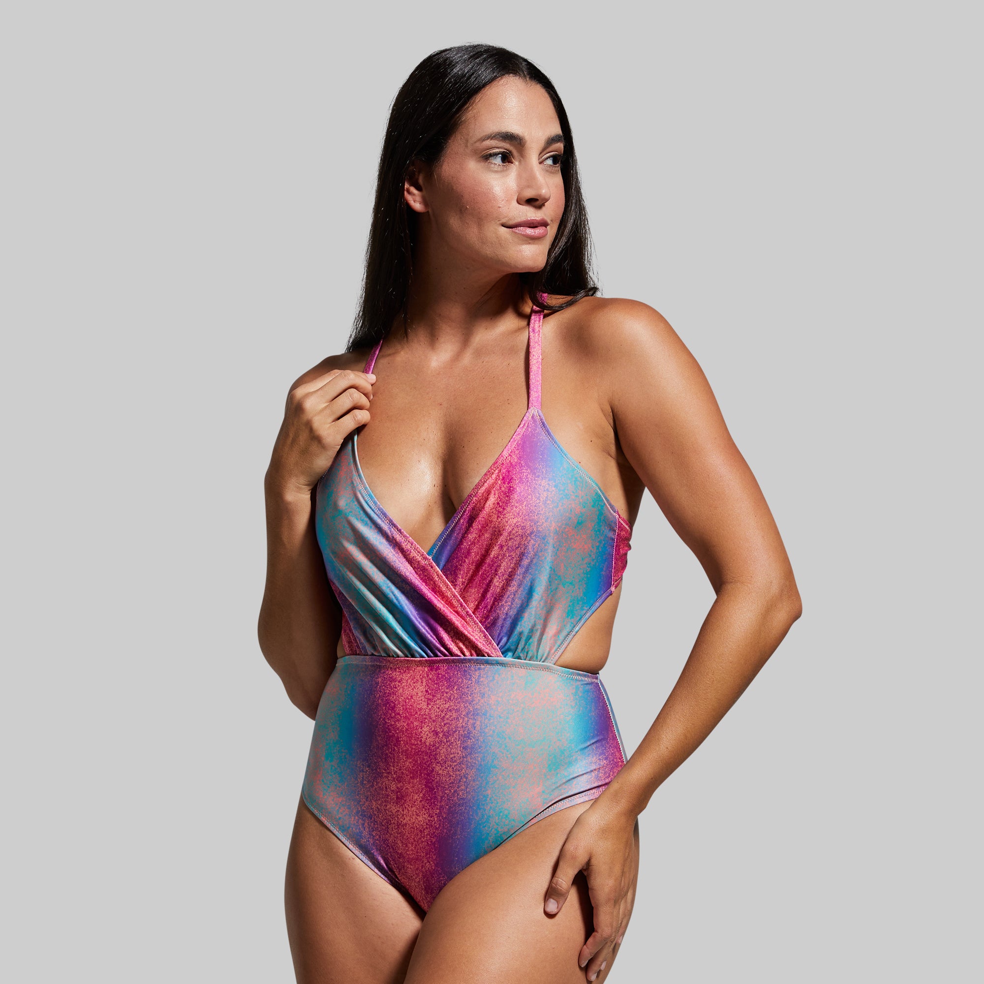 **Isle One Piece Swimsuit - Fluorescent Festival Swimsuit for Women | High-Quality Bathing Suit for Pool, Beach & Summer Vacations**