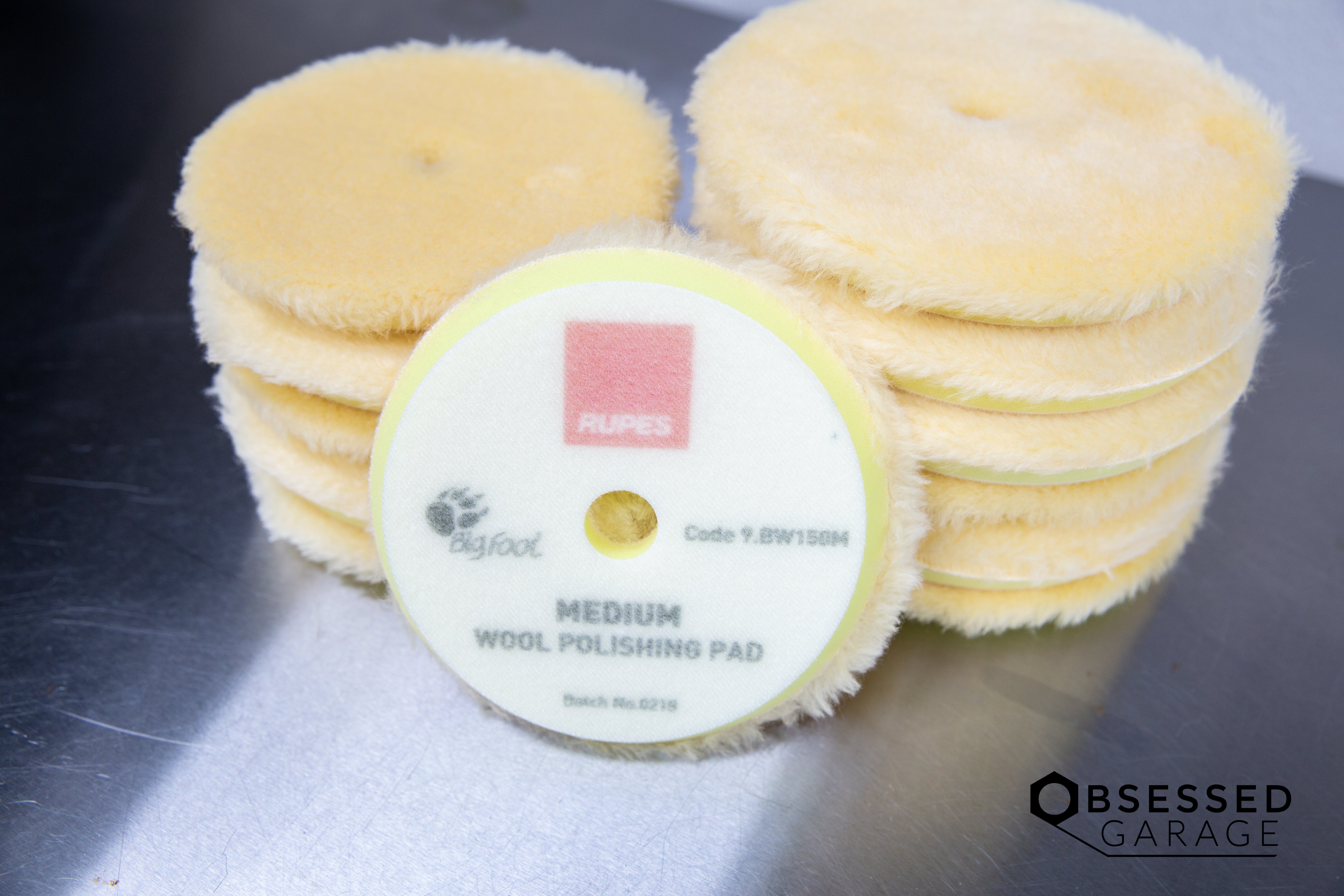 RUPES Wool Polishing Pads for Car Detailing - Professional Auto Buffing & Polishing Kit for Paint Correction & Scratch Removal - Perfect for DIY Enthusiasts & Professional Detailers