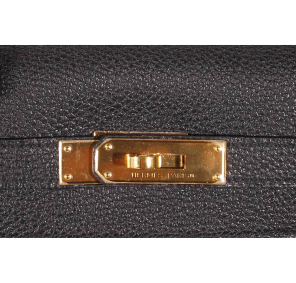 Authentic Hermès Black Togo Leather Kelly 32 Handbag with Gold Hardware - Luxury Shoulder Bag for Women, Perfect for Work, Parties & Special Occasions