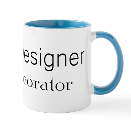White/Blue Inside - Designer Not A Decorator Mug