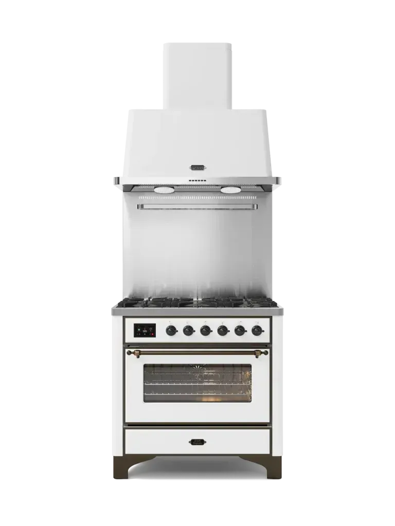 ILVE Majestic 90cm TFT Single Oven Range Cooker - Professional Stainless Steel Gas Stove for Home Kitchen | Perfect for Baking, Roasting & Cooking Family Meals