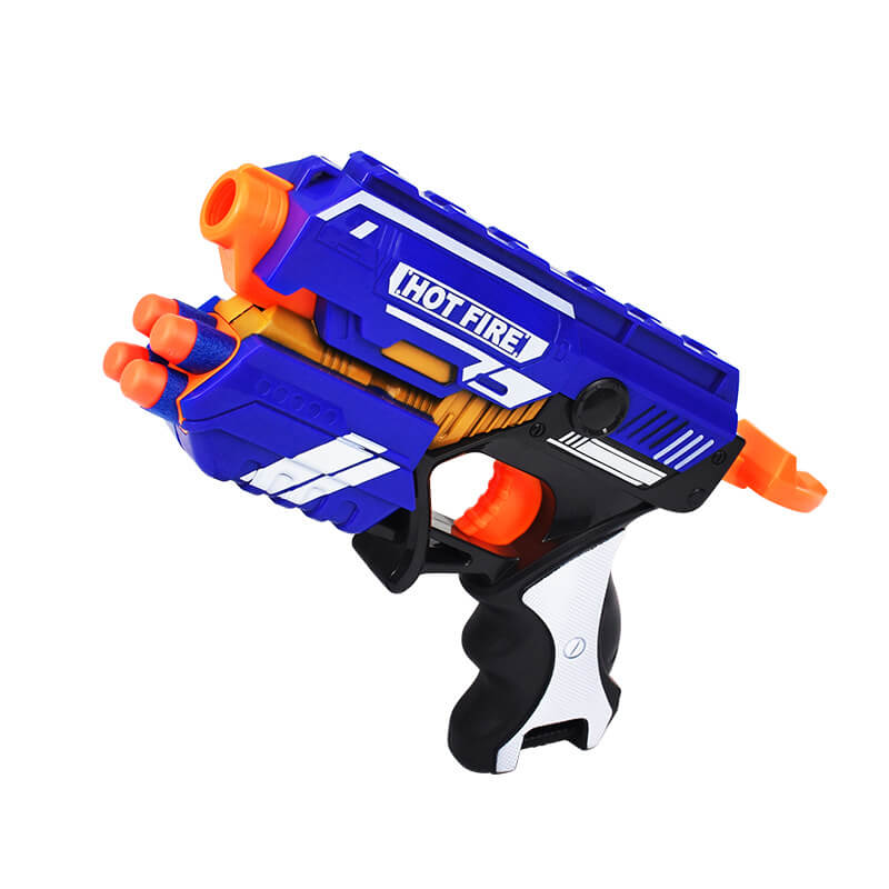 Hot Fire Blaze Storm Foam Blaster Toy - Manual Soft Bullet Gun for Kids Outdoor Play, Nerf Battles, Birthday Gifts & Backyard Fun