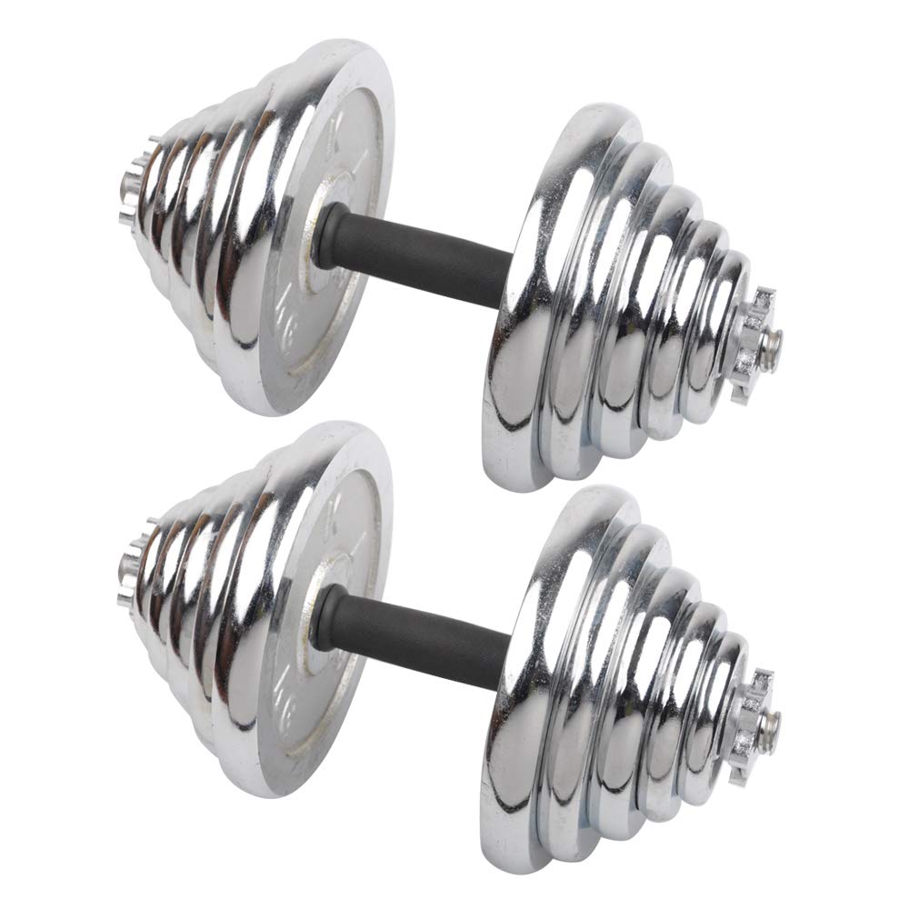 Adjustable Cast Iron Dumbbells Set for Gym & Home Workout - Strength Training Weights for Men & Women - Perfect for Weightlifting, CrossFit, and Fitness Training