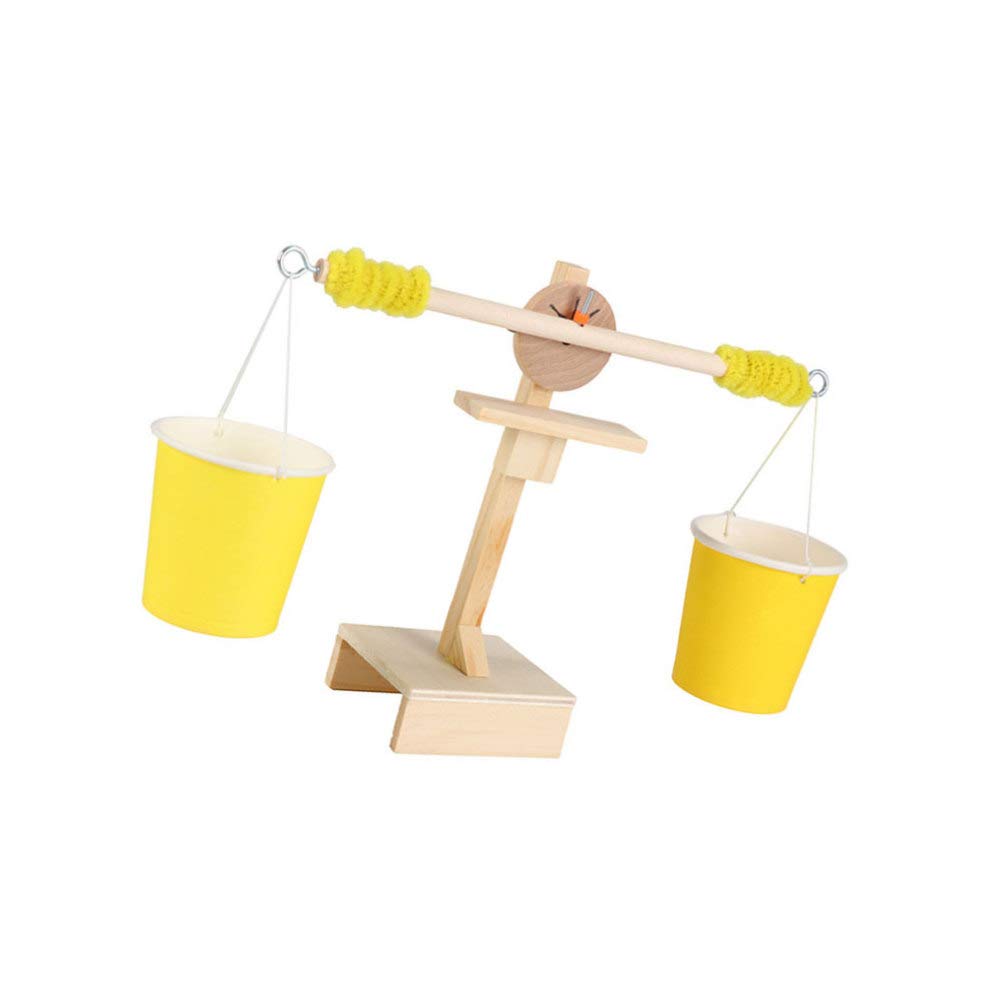 Wooden Balance Scale Toy for Kids - Math Teaching & Science Experiment Tool, Preschool Measurement Learning, STEM Educational Puzzle Game - Perfect for Classroom Activities & Homeschooling