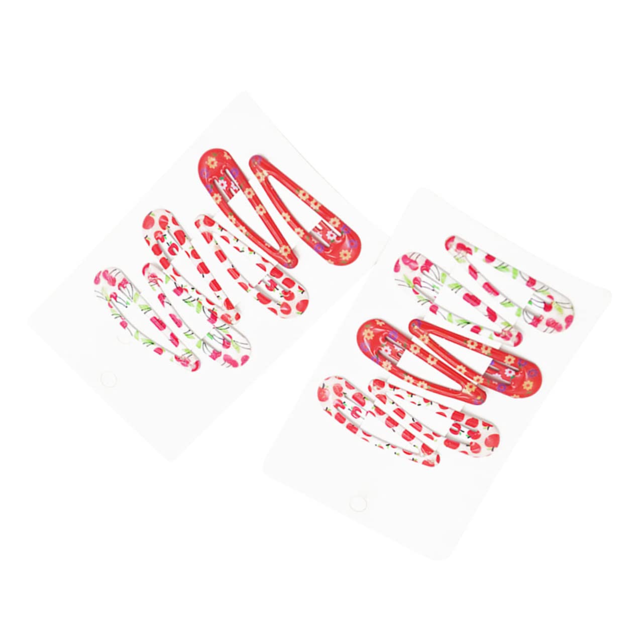 FOMIYES Metal Hair Clips for Girls - Water Drop Shape Cherry Print Hairpins, Barrettes & Hair Accessories for Women, Teens & Kids - Perfect for School, Parties & Everyday Styling
