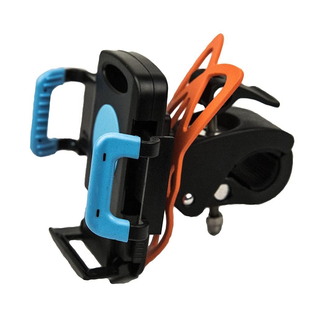 Universal Adjustable Phone Mount for Motorcycle & Bicycle Handlebar - Secure Smartphone Holder for GPS Navigation & Hands-Free Riding - Perfect for Outdoor Adventures, Commuting & Road Trips