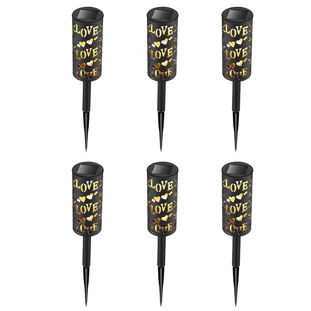 Upgraded 6pcs Solar Pathway Lights - Waterproof Outdoor Garden Lights for Patio & Yard Decor