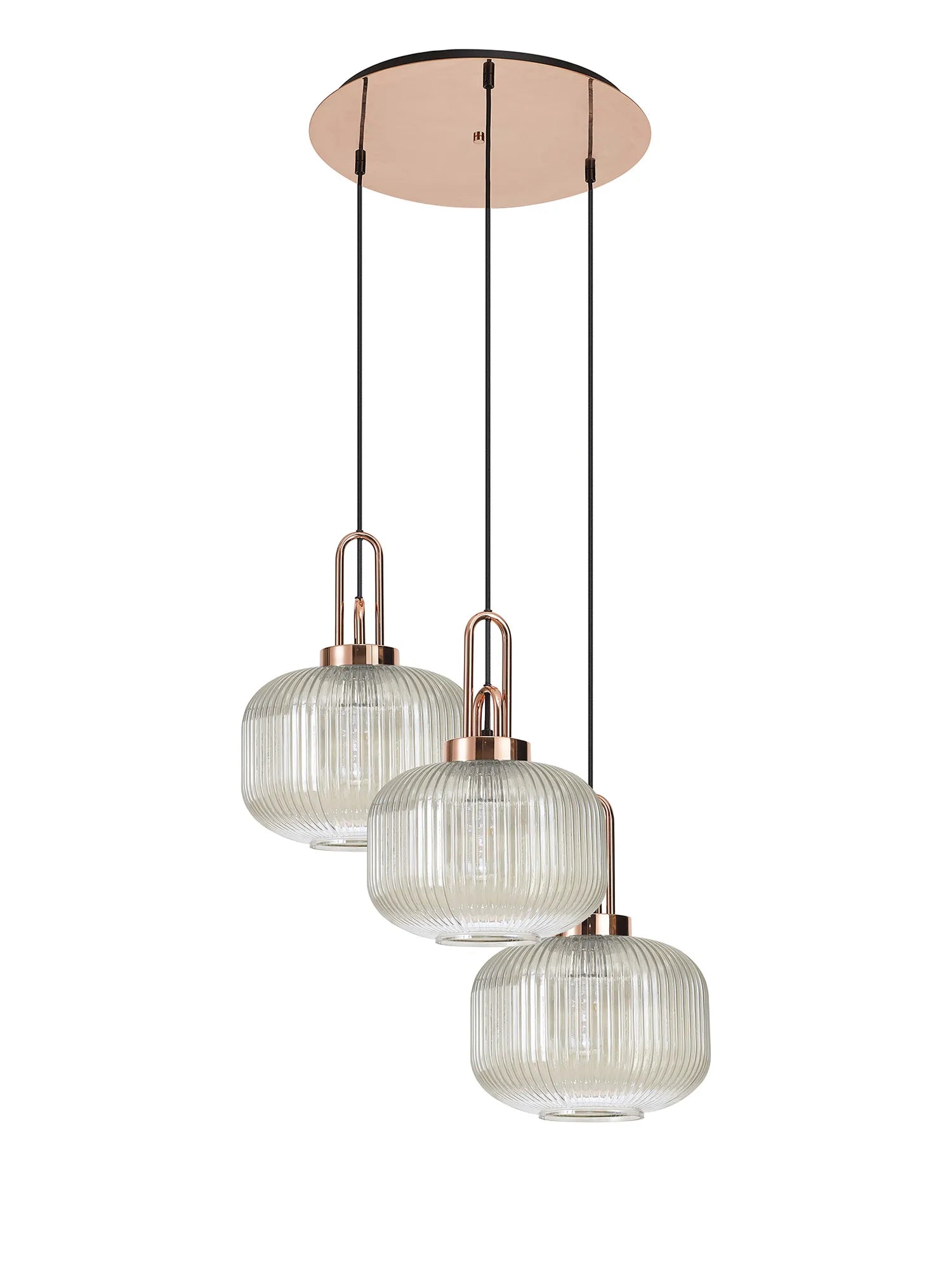 Stylish Cadiz 3-Light Cluster Pendant - Modern Ceiling Lighting Fixture for Dining Room, Kitchen Island & Living Room Decor