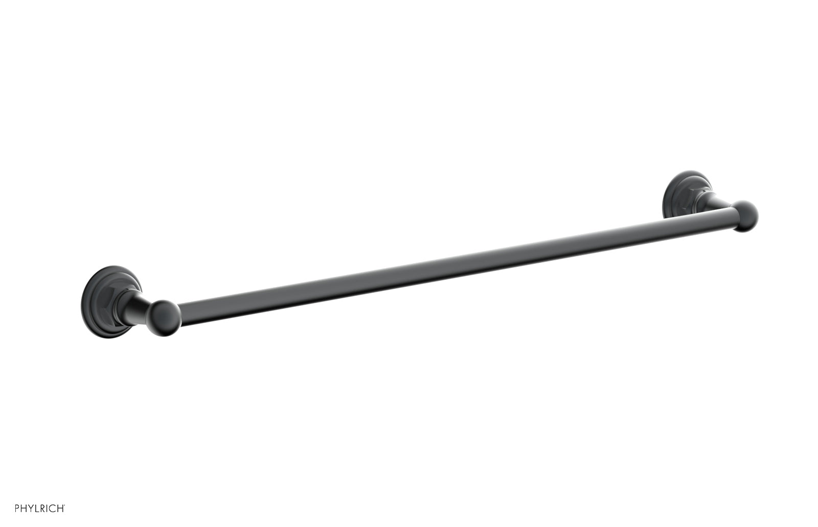 HEX TRADITIONAL 24-Inch Chrome Towel Bar - Bathroom Towel Rack for Hand & Bath Towels - Perfect for Modern & Traditional Bathrooms, Kitchens & Laundry Rooms