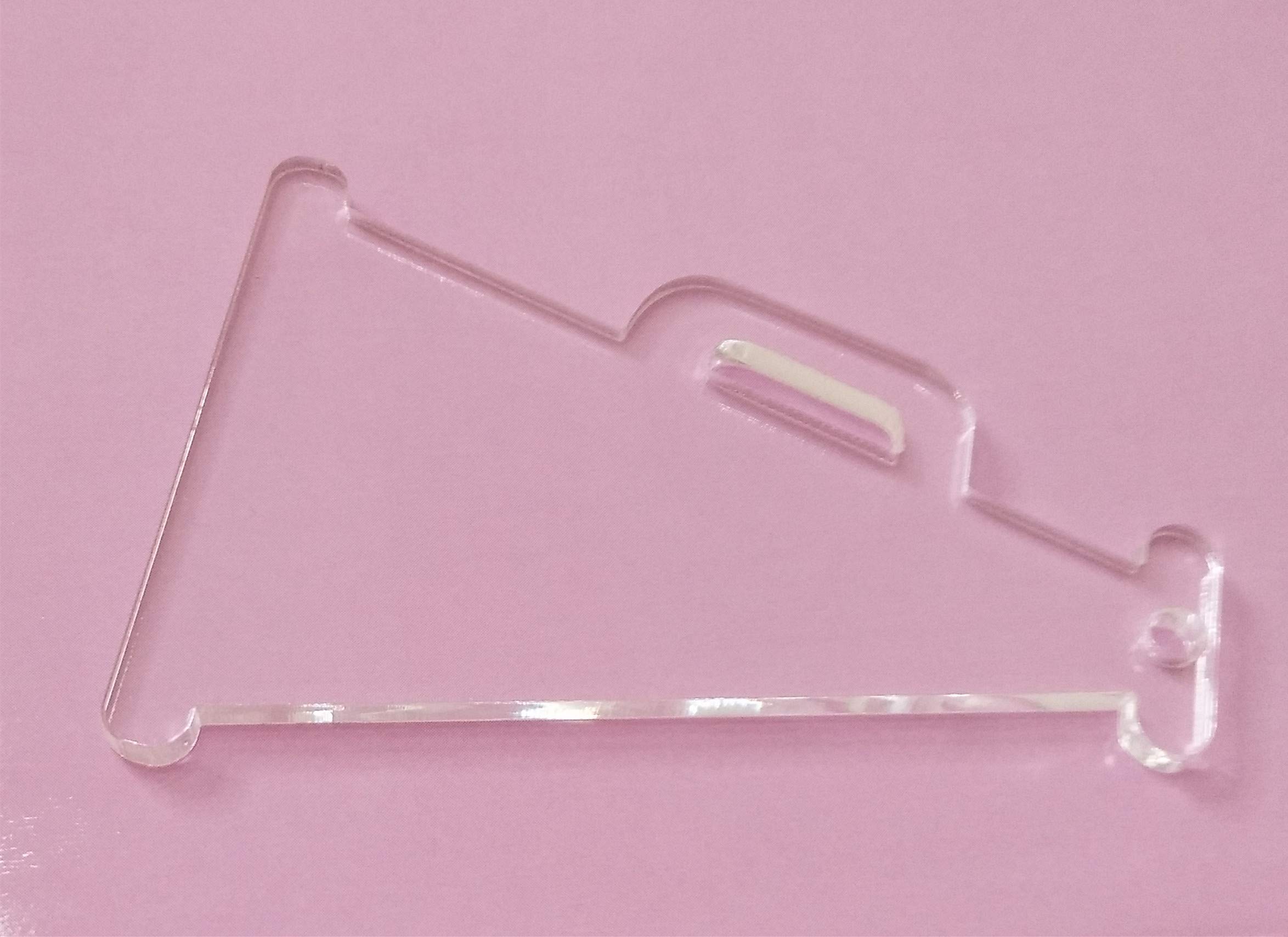 Custom Clear Acrylic Keychains - 3 Inch Blank Megaphone Keychain Charms for DIY Crafting, Personalized Gifts, and Party Favors - Perfect for Promotions, Events, and Souvenirs