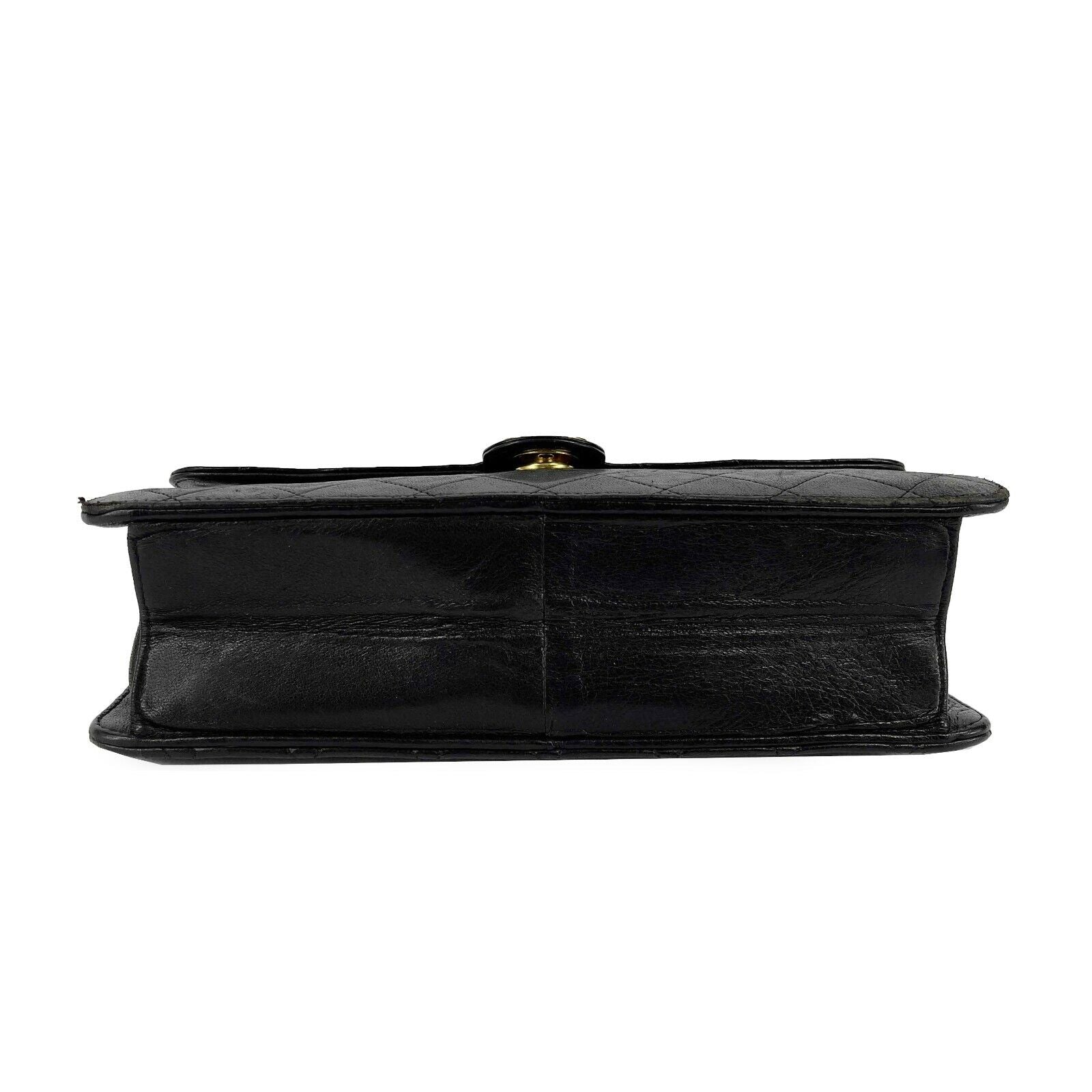 Vintage CHANEL Medium Black Matelasse Quilted Shoulder Bag with CC Logo - Classic Luxury Handbag for Women, Perfect for Date Night, Office & Special Occasions
