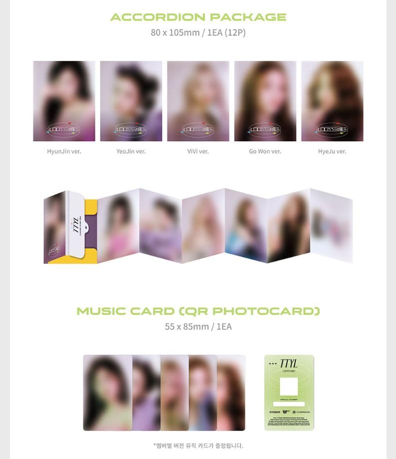 Loossemble TTYL 3rd Mini Album EVER MUSIC ALBUM Version (ViVi Version) - Kpop Merchandise for Fans, Collectors & Gift Giving