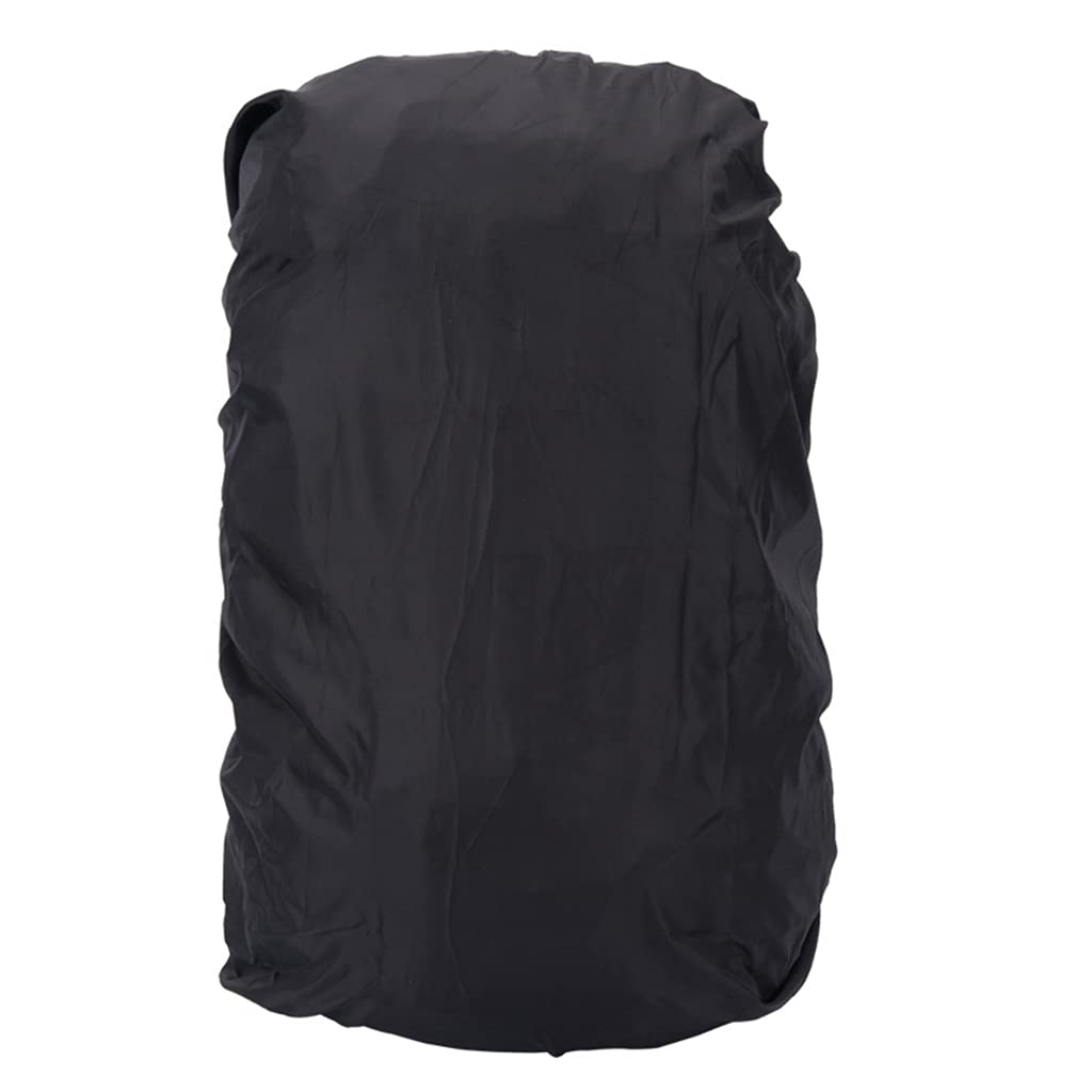 Waterproof Backpack Rain Cover 36-55L - Outdoor Dustproof Rucksack Protector for Travel, Hiking, Camping & Sports - Durable Black Design (Ideal for Rainy Adventures & Outdoor Activities)