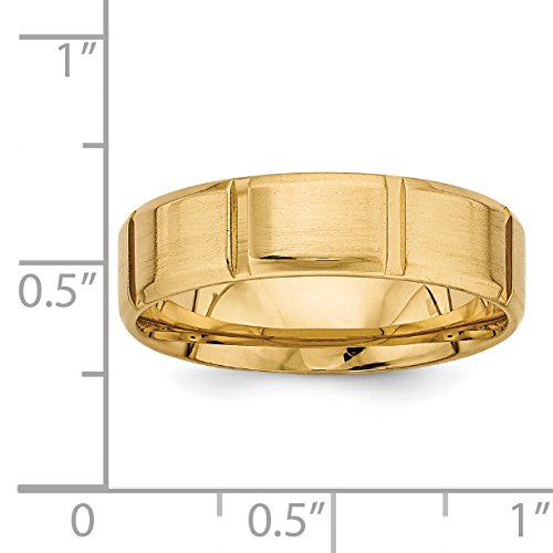 14K Yellow Gold Comfort Fit Wedding Band Ring for Men & Women