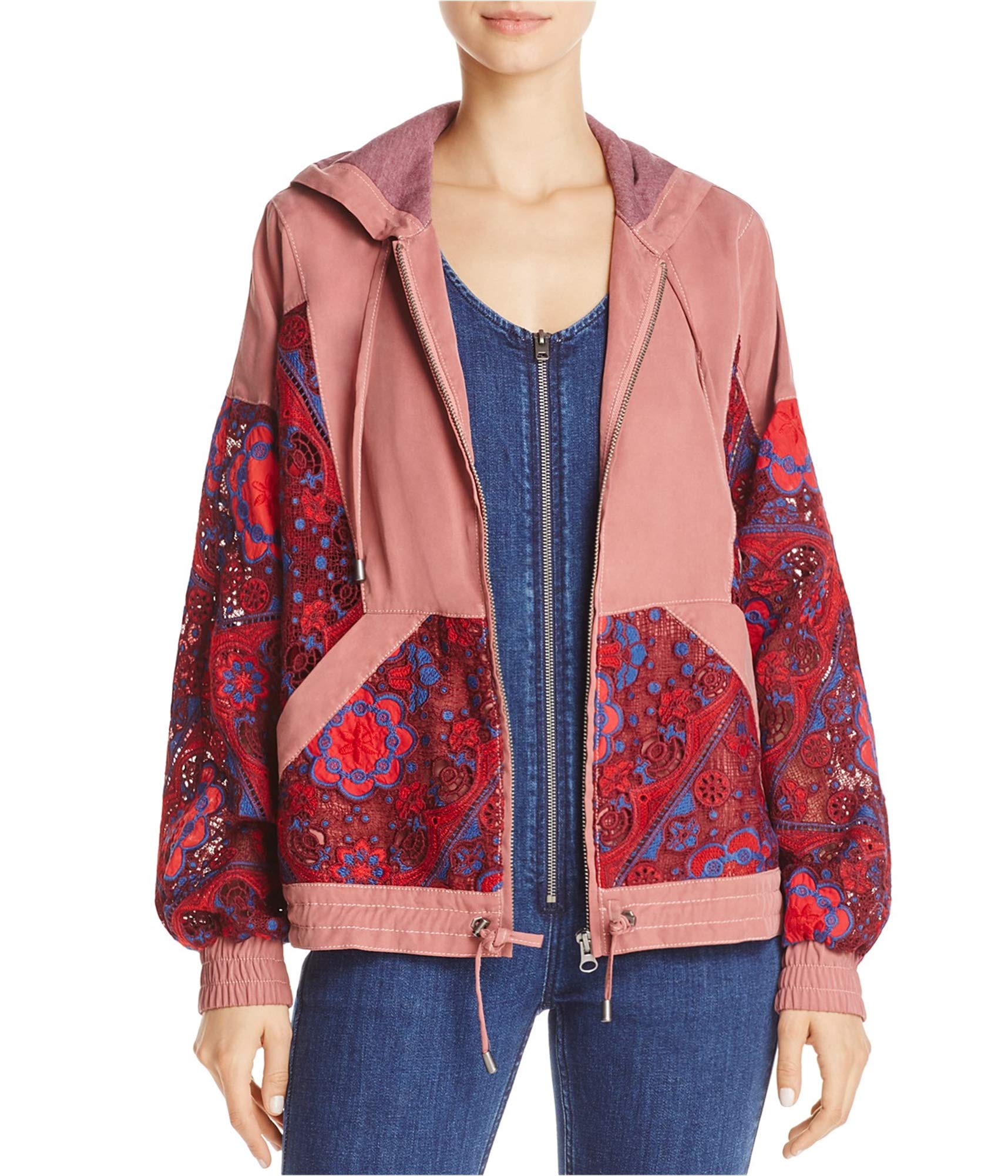 Free Women's Magpie Lace Hoodie Jacket - Stylish & Comfortable Outerwear for Casual Wear, Date Nights & Fall Layering