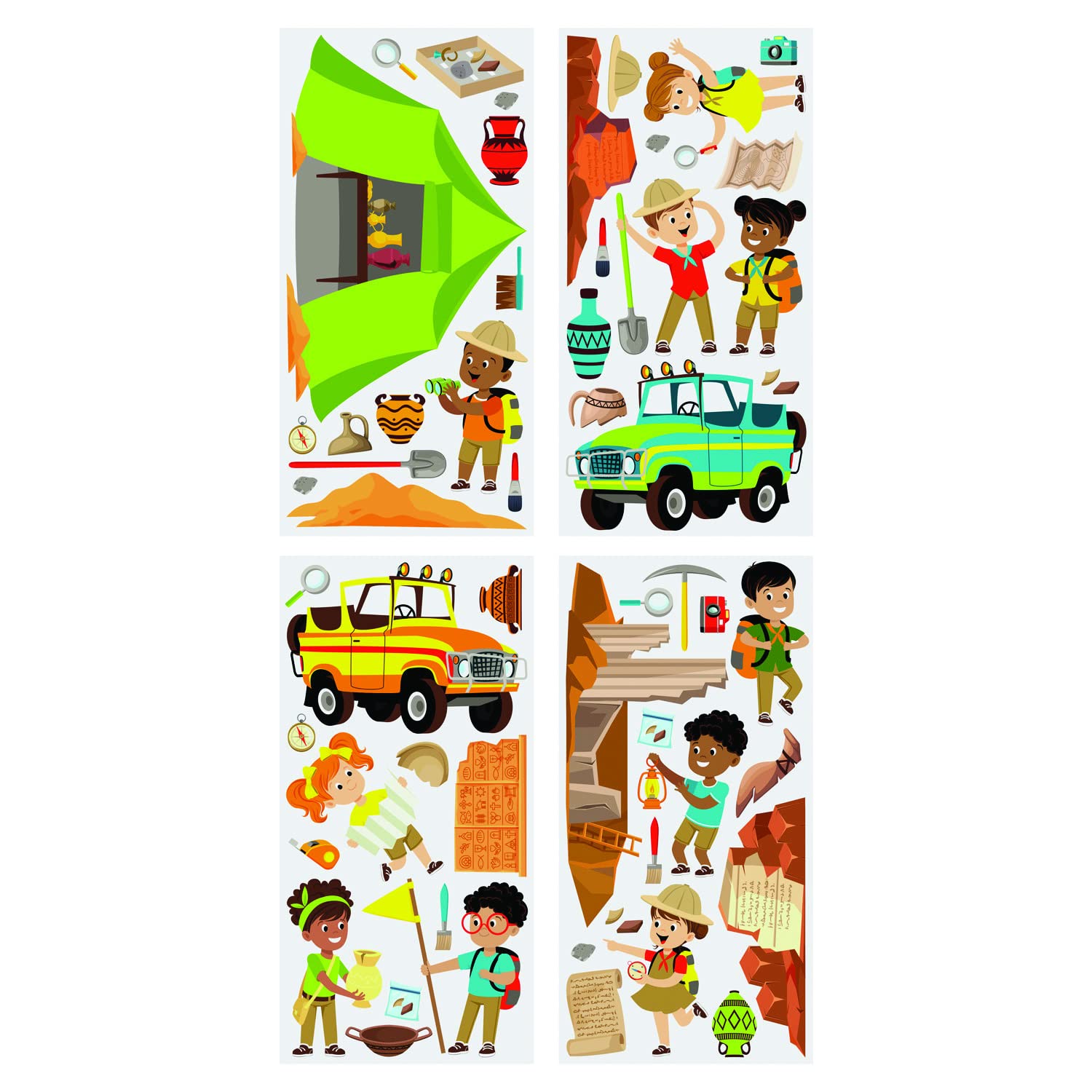 Fun Express DIG VBS DAR Party Decor Set - 4-Piece Vacation Bible School Supplies for Sunday School, Church Events & Kids Bible Study Decorations