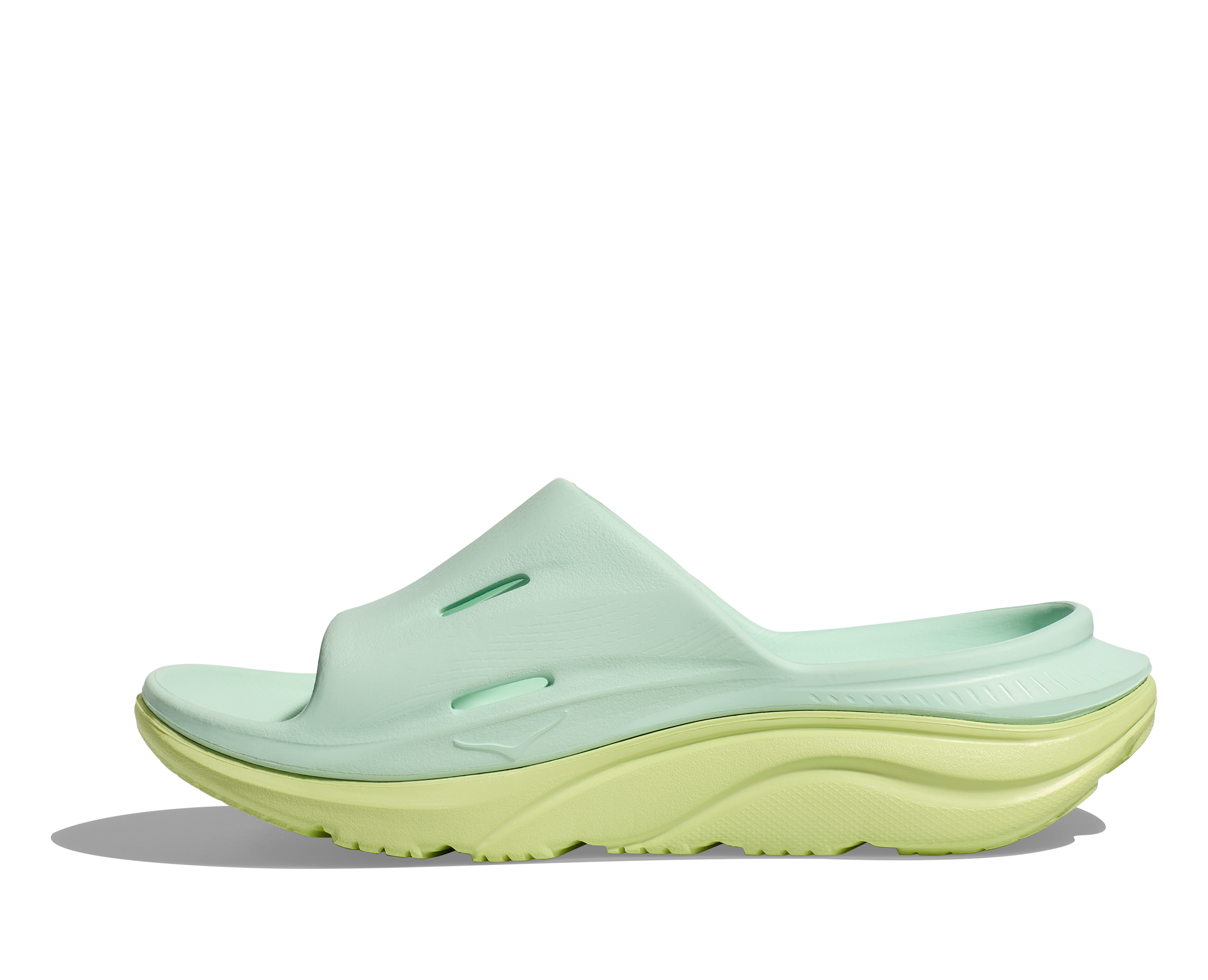 Unisex Ora Recovery Slide 3 Comfortable Sandals - AZC Aqua Breeze/Celery Color - Perfect for Beach, Poolside & Post-Workout Relaxation