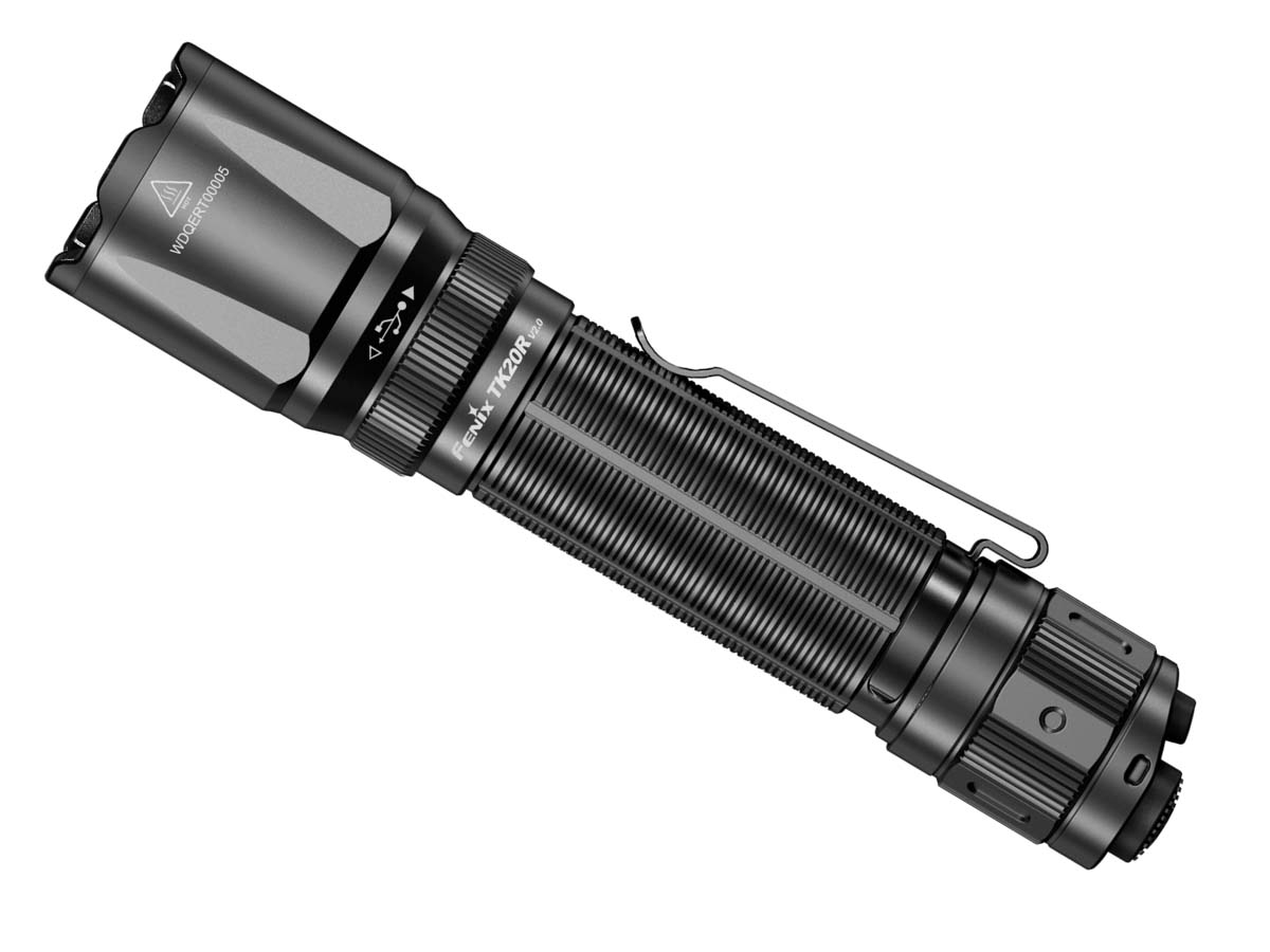 Fenix TK20R V2.0 Tactical Flashlight - 3000 Lumens, Rechargeable, Special Edition Engraved Design for Outdoor, Camping, Hiking & Emergency Use